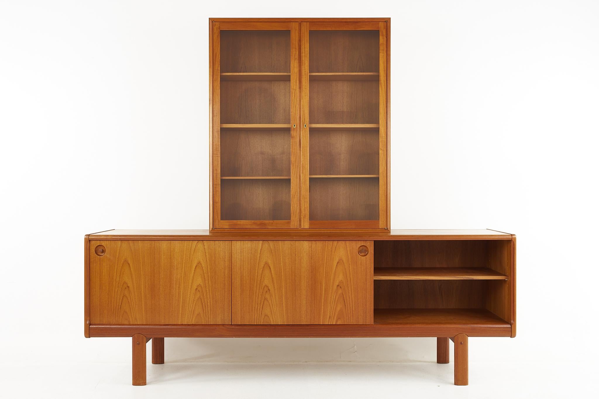 Late 20th Century HW Klein for Bramin Møbler Mid Century Danish Teak Sideboard Credenza with Hutch