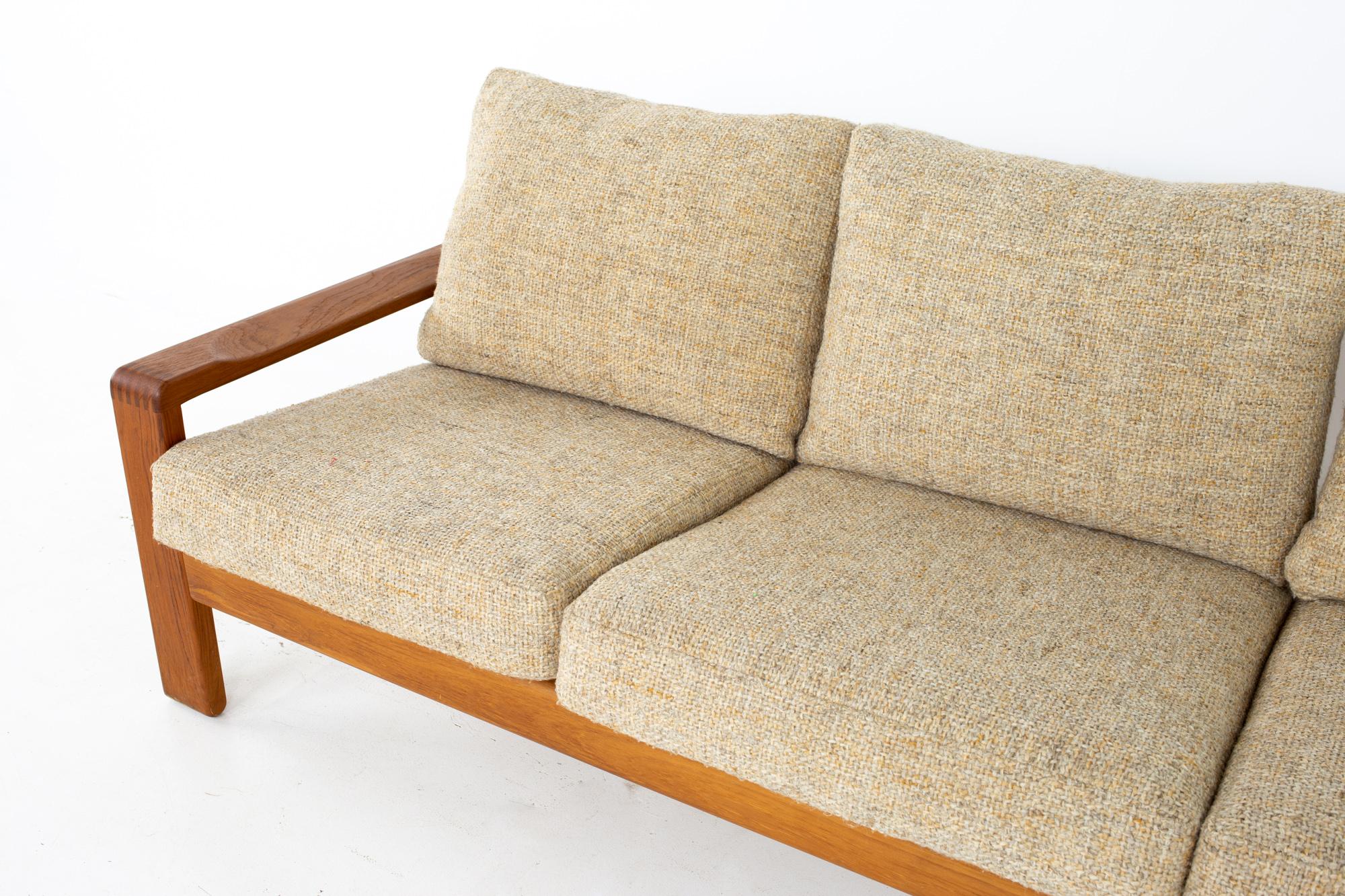 HW Klein for Bramin Mobler Mid-Century Modern Solid Teak Sofa at 1stDibs