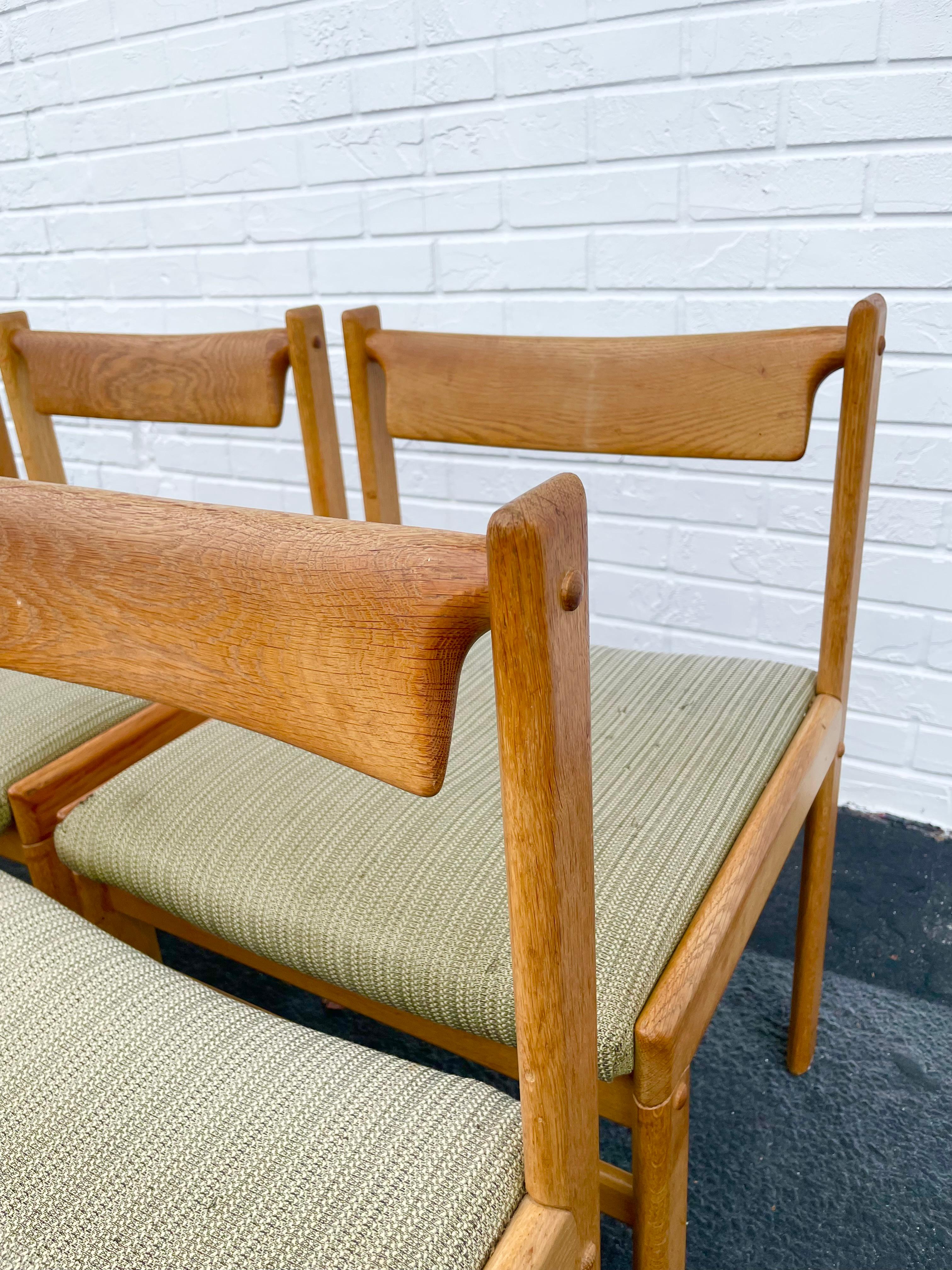 Hw Klein for Bramin Oak Danish Modern Dining Chairs, Set of 6 For Sale 4