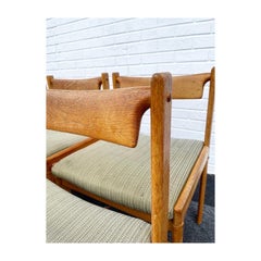 Hw Klein for Bramin Oak Danish Modern Dining Chairs, Set of 6