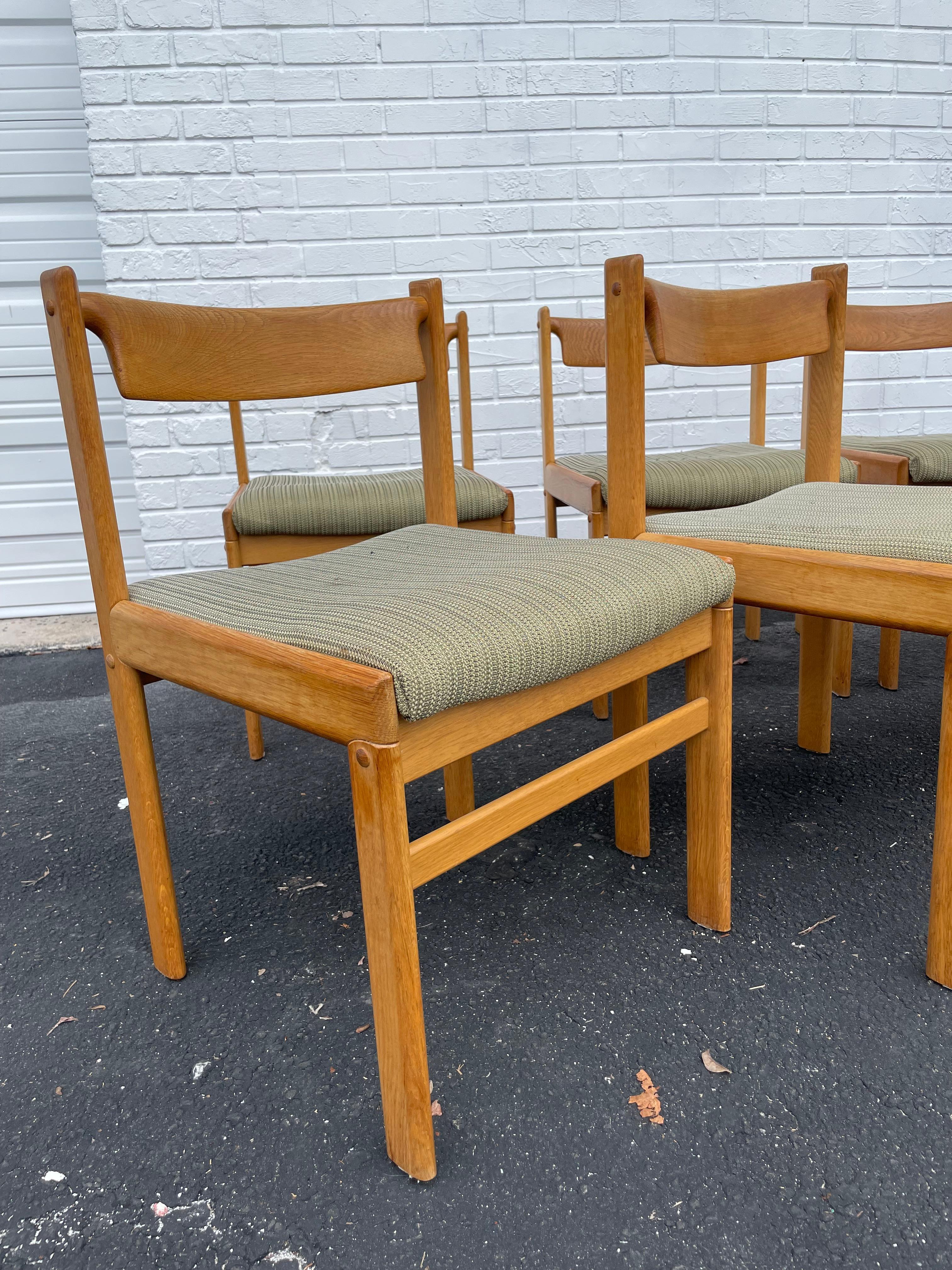 Hw Klein for Bramin Oak Danish Modern Dining Chairs, Set of 6 For Sale 3