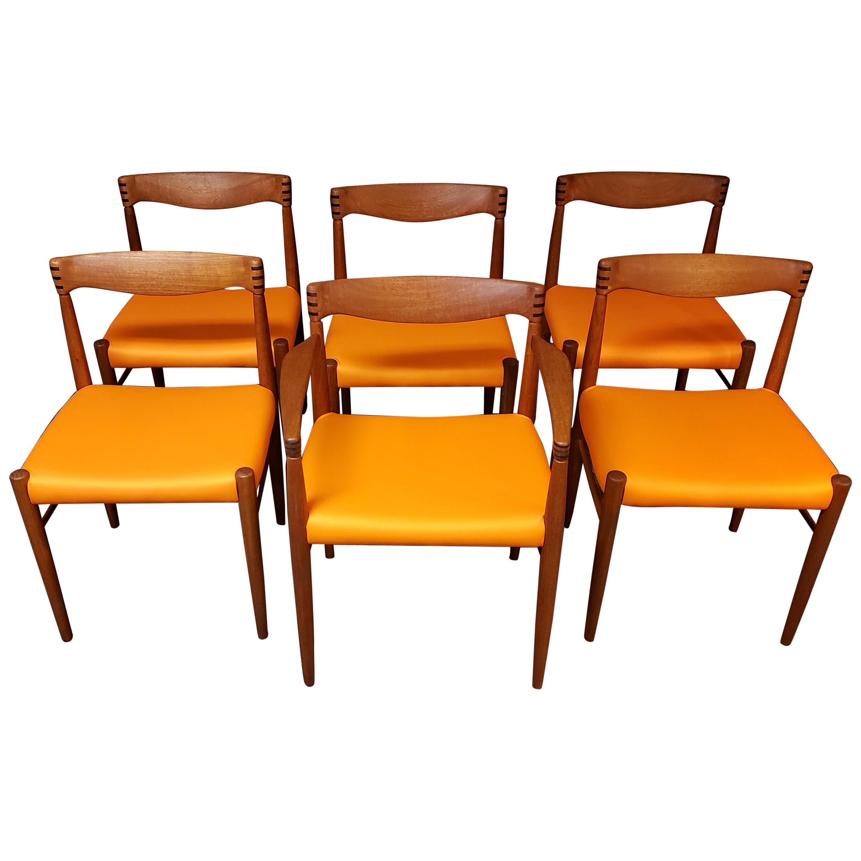 HW Klein for Bramin Set of 6 Dining Room Chairs