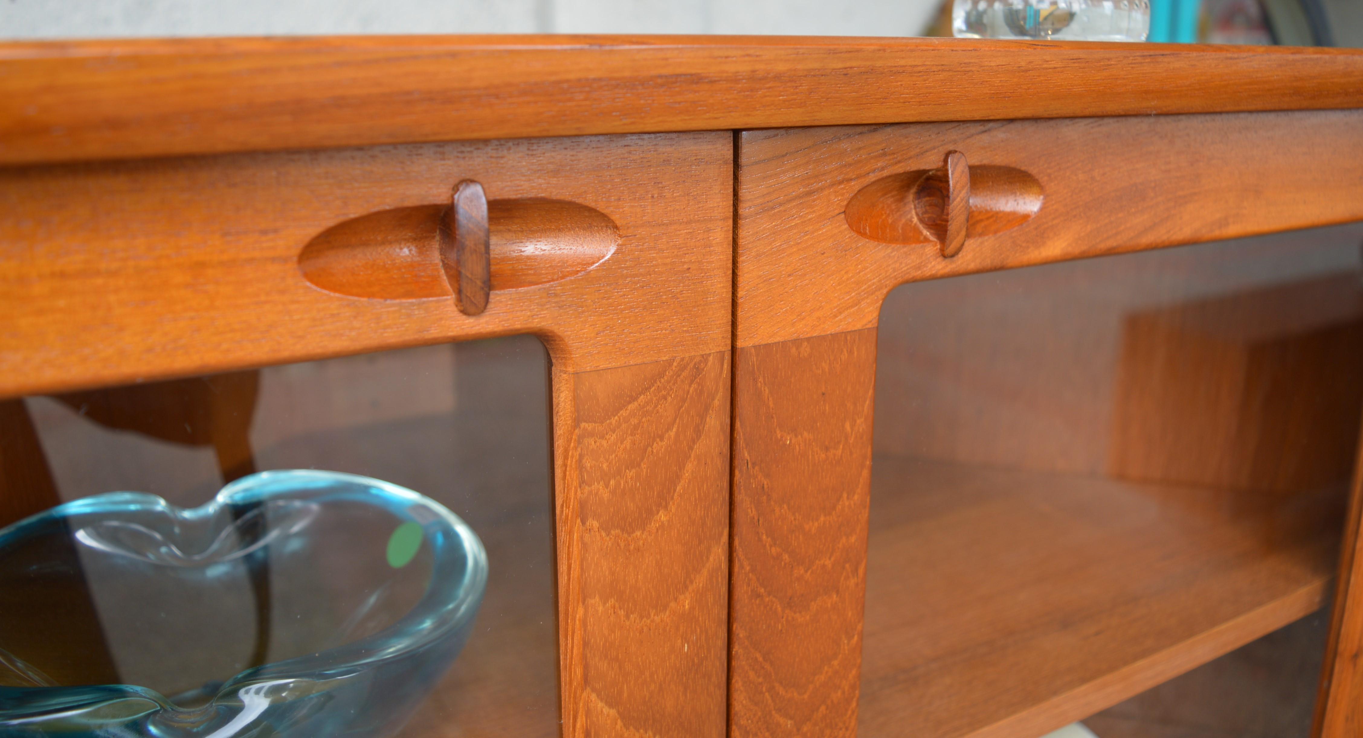 H.W. Klein for Bramin Teak Corner Cabinet with Drop Down Locking Bar, Denmark 1