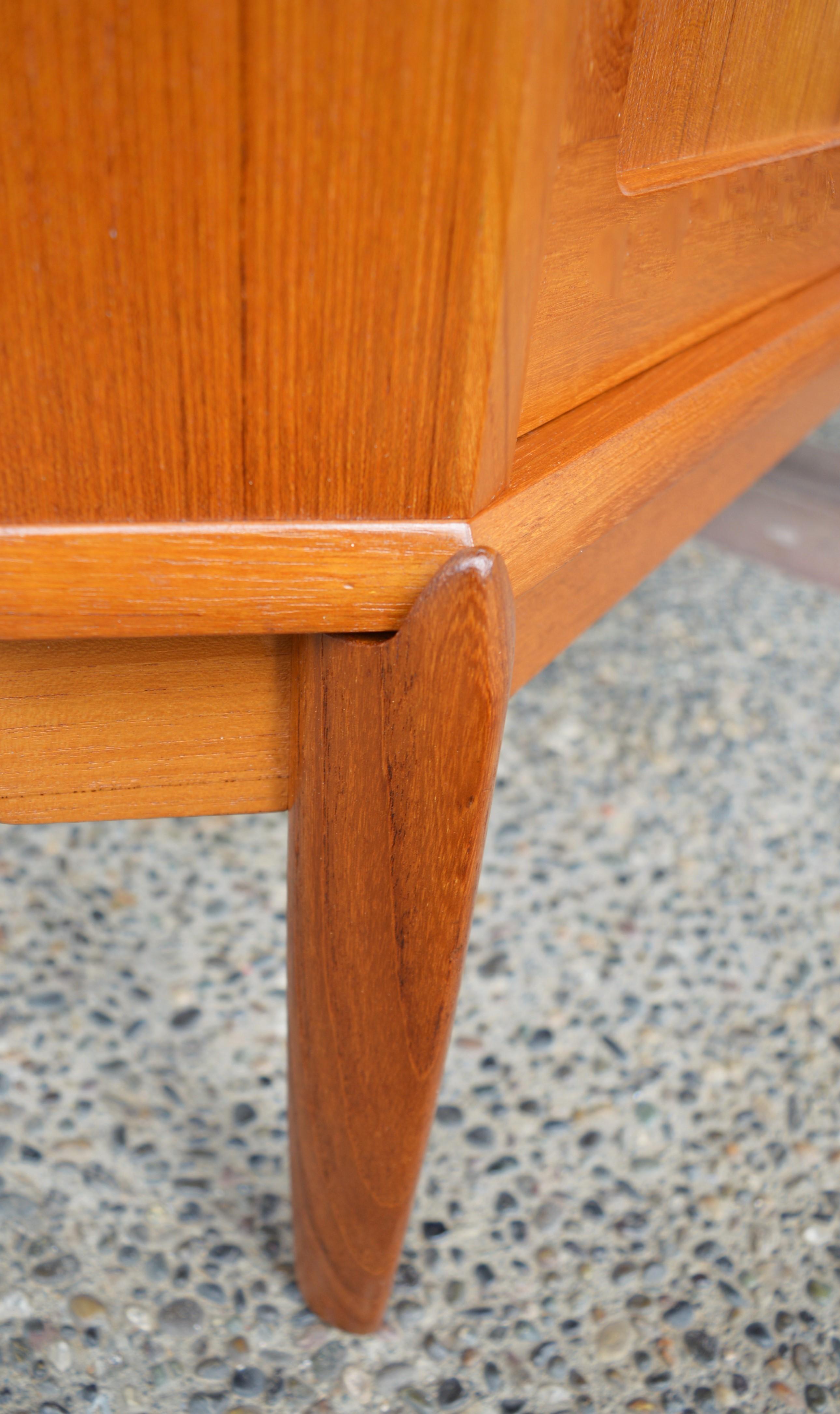 H.W. Klein for Bramin Teak Corner Cabinet with Drop Down Locking Bar, Denmark 3