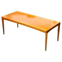 AW Klein for Bramin Teak & Palisander Mid Century Modern Long Coffee Table (Table basse longue en teck et palissandre)