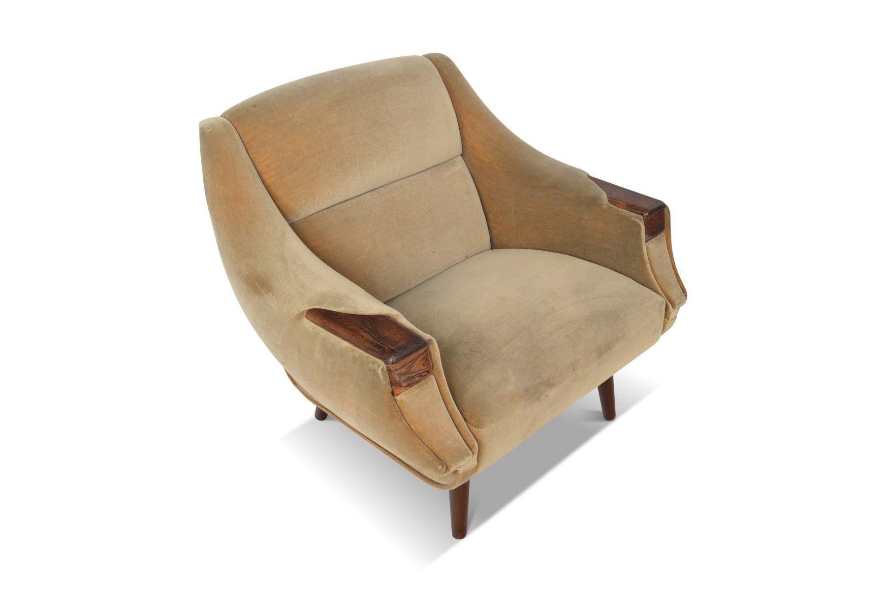 H.W. Klein Lowback Armchair with Rosewood Paws 1