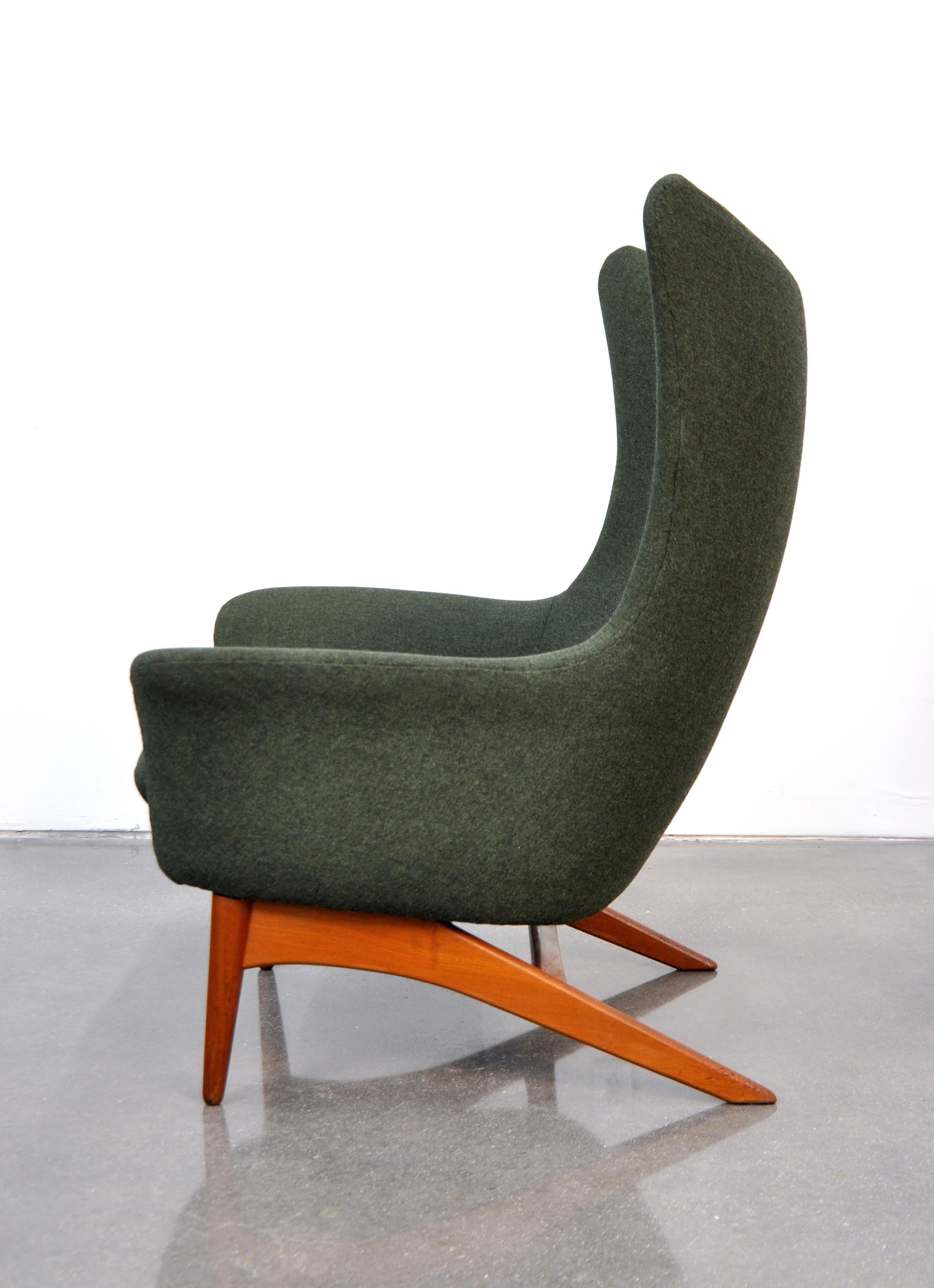 Mid-Century Modern H.W. Klein for Bramin Teak Recliner