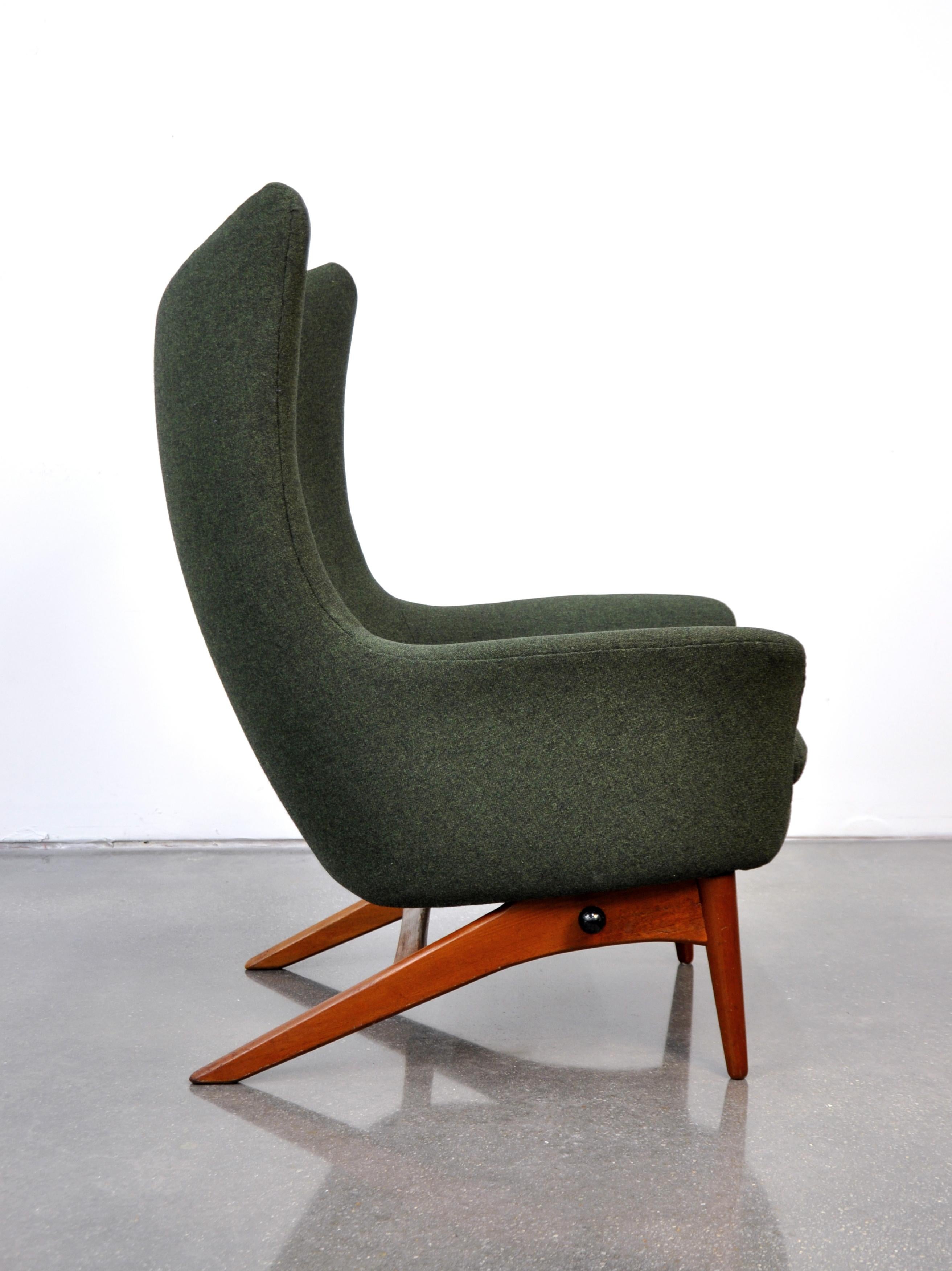 Fabric H.W. Klein for Bramin Teak Recliner