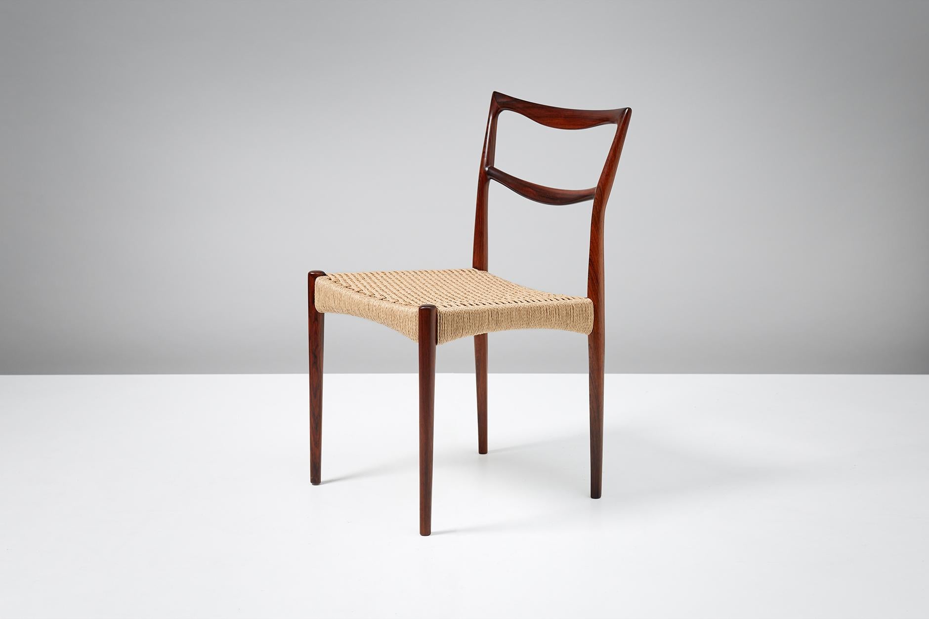 H.W. Klein Rosewood Side Chair, 1950s (Skandinavische Moderne)
