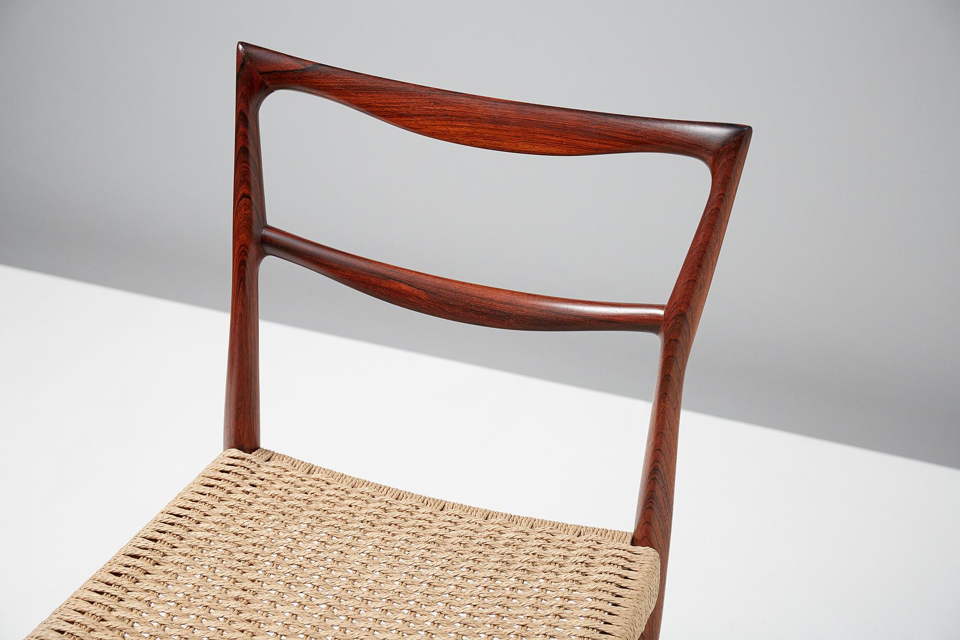 H.W. Klein Rosewood Side Chair, 1950s (Mitte des 20. Jahrhunderts)