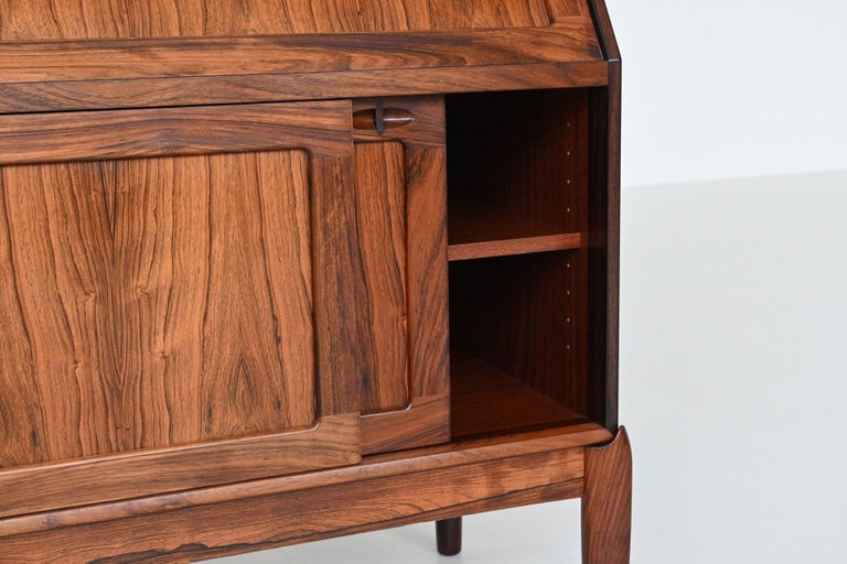 H.W. Klein secretary cabinet in rosewood Bramin Denmark 1960 For