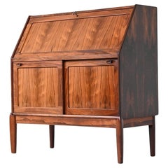 H.W. Mueble secreter Klein de palisandro Bramin Dinamarca 1960