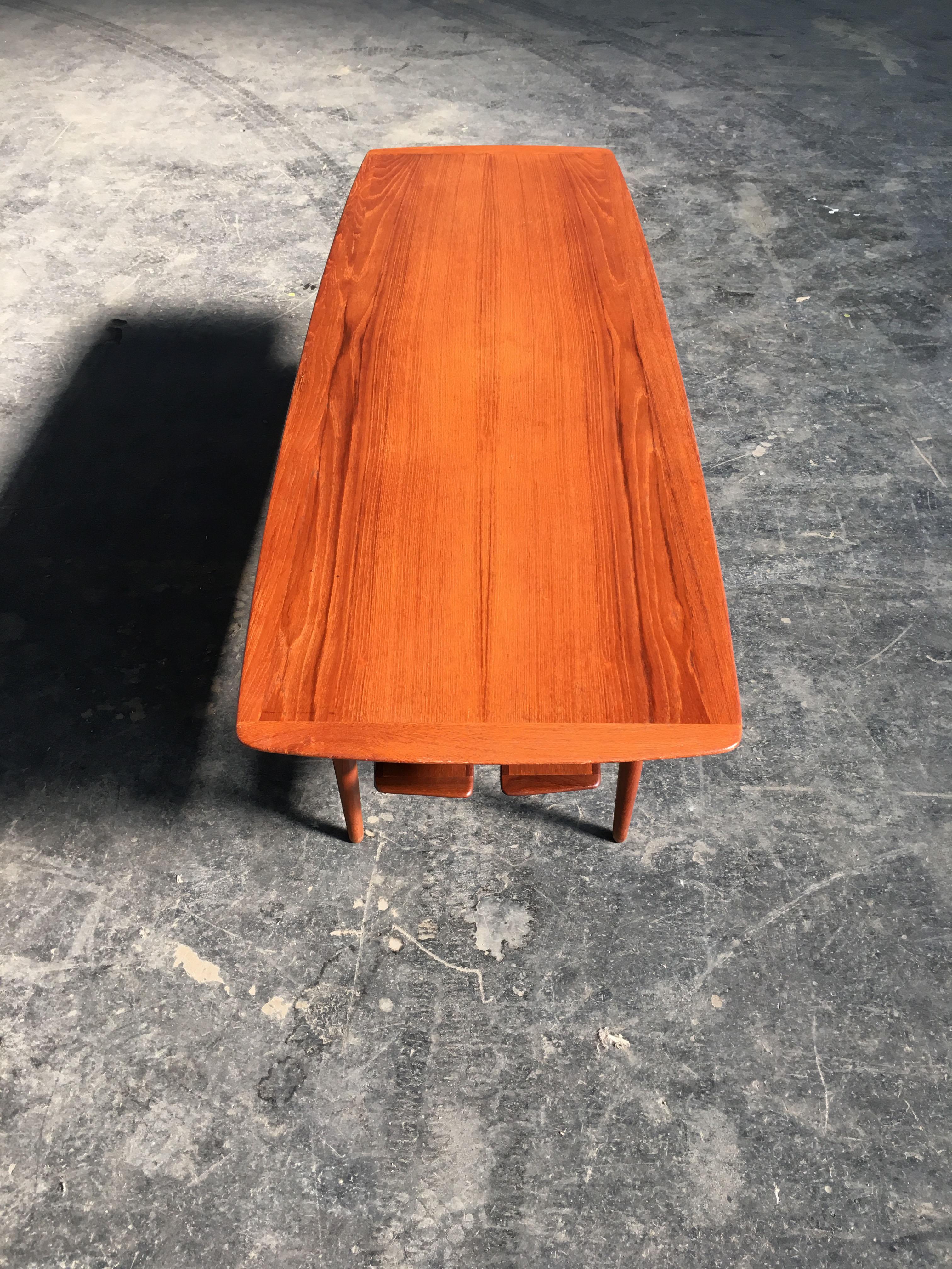 Danish HW Klein Teak Coffee Table 