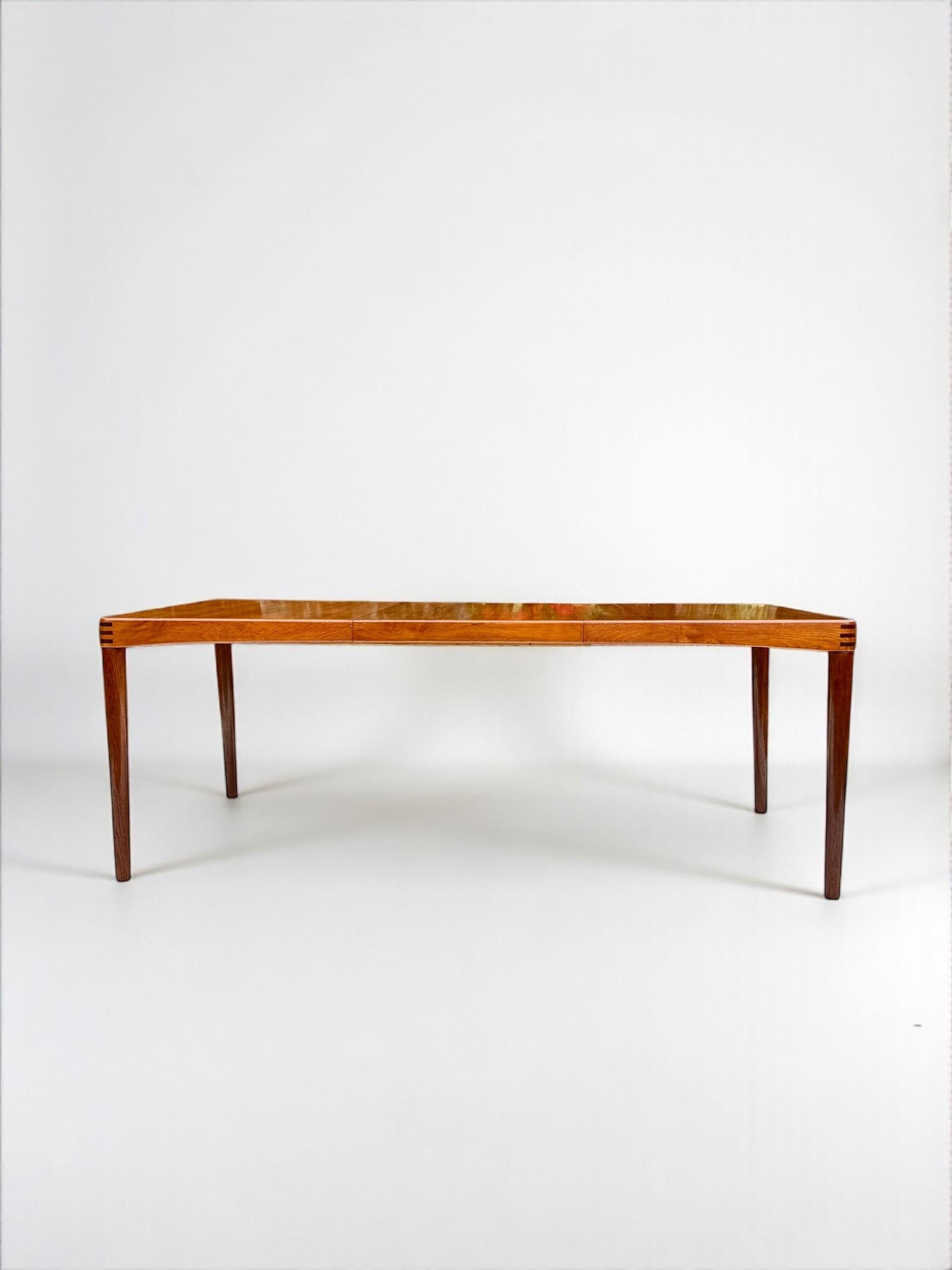 H.W. Klein Teak & Cognac Leather Dining Set for Bramin, Denmark 1960's For Sale 9