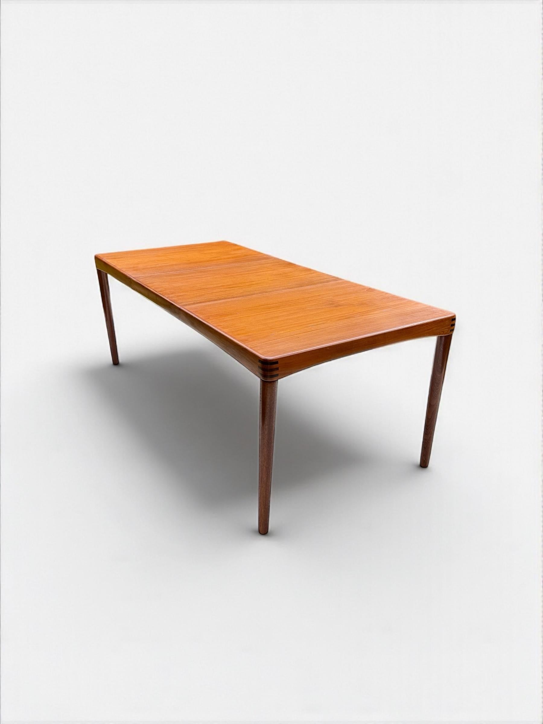 H.W. Klein Teak & Cognac Leather Dining Set for Bramin, Denmark 1960's For Sale 11