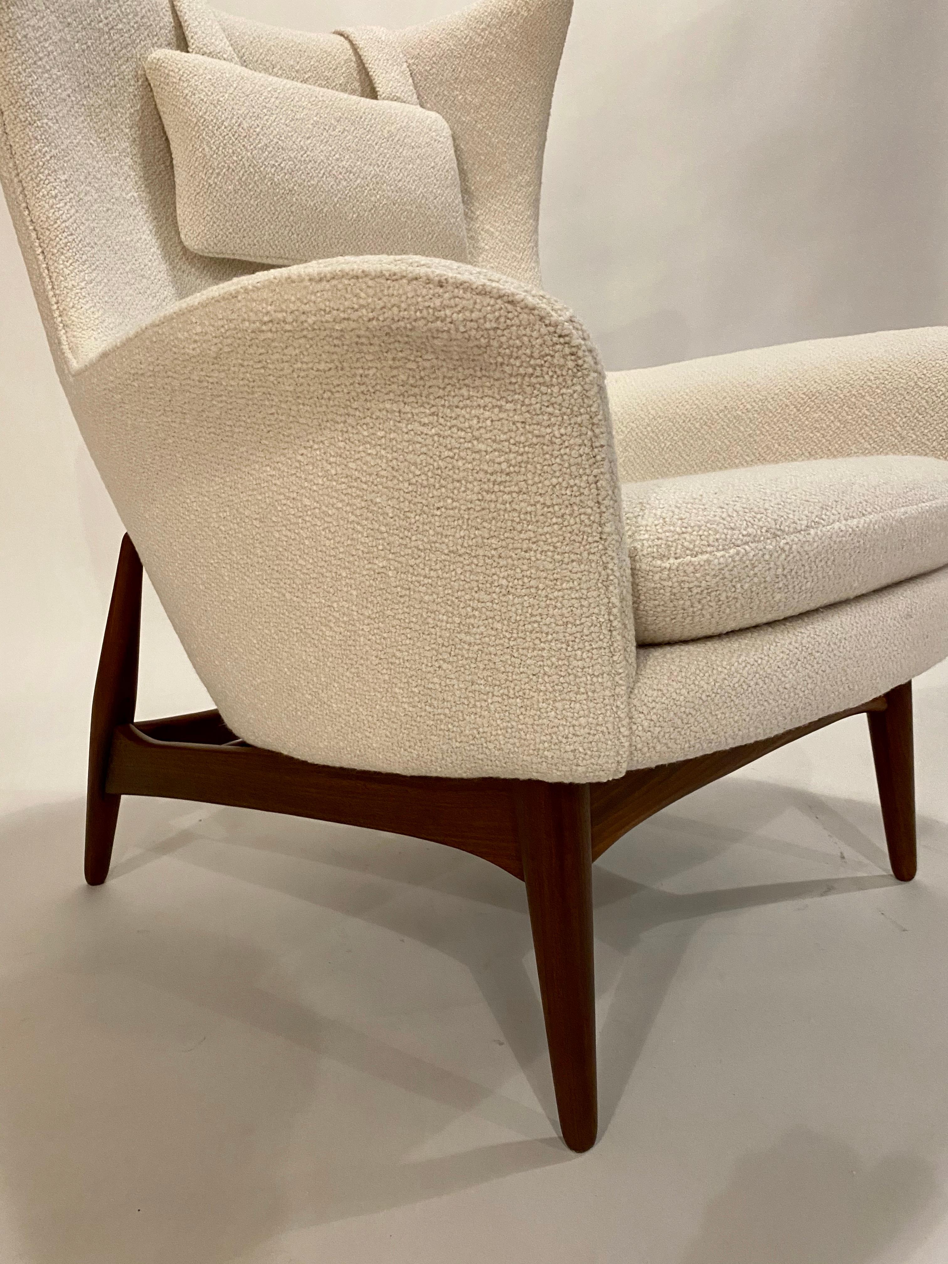Mid-20th Century H.W. Klein Wing Chair for Bramin Mobler