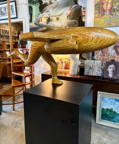 Hy Farber Plywood Airplane Contemporary Folk Art Sculpture