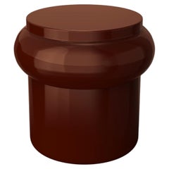 Hya B Brown Glazed Ceramic Stool