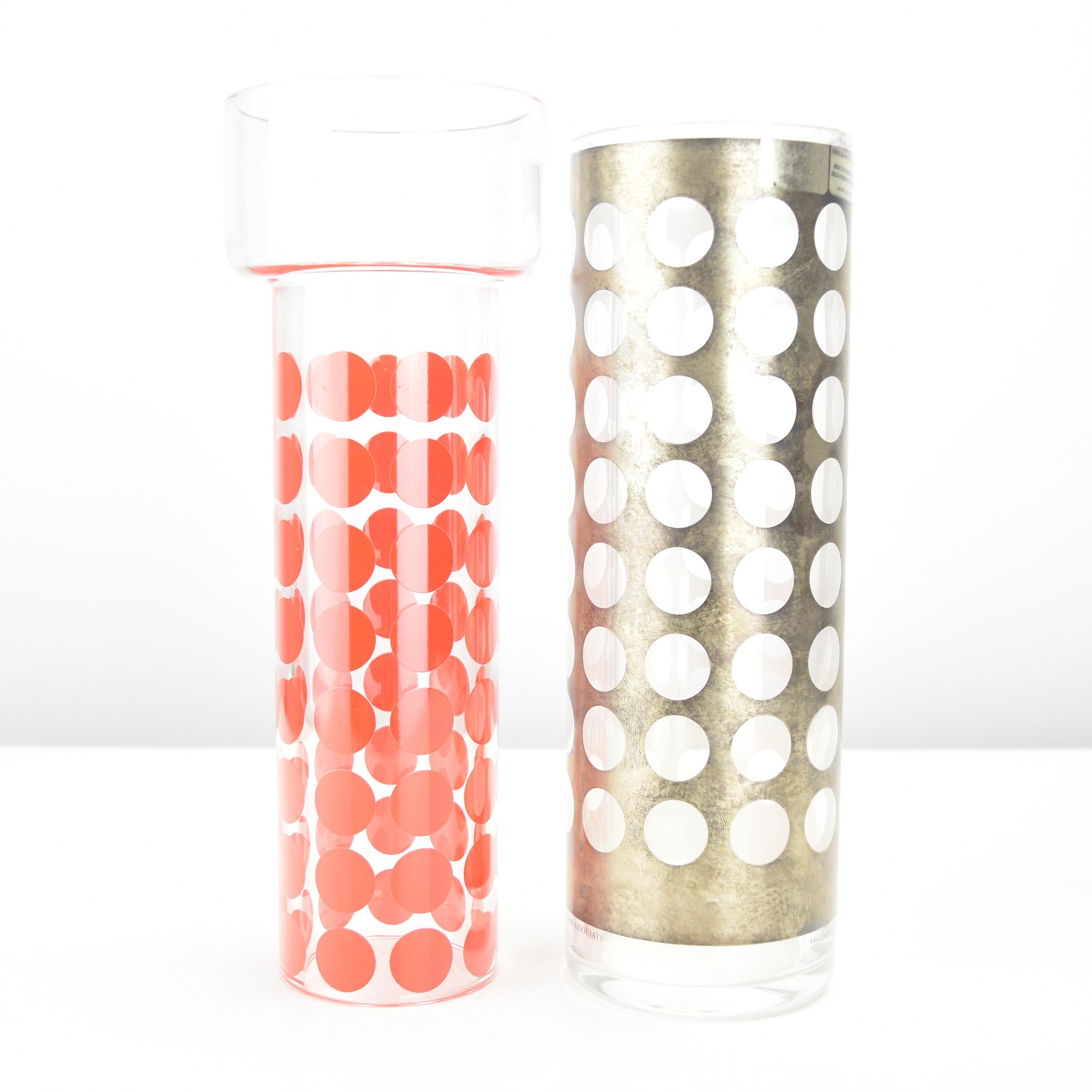 Hyacinth-Vase aus italienischem Glas und Sterlingsilber, Sottsass-Verband Egizia Milano im Angebot 3