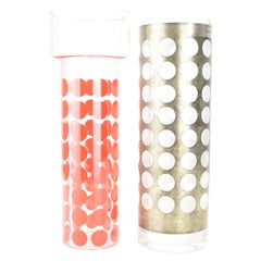 Hyacinth-Vase aus italienischem Glas und Sterlingsilber, Sottsass-Verband Egizia Milano