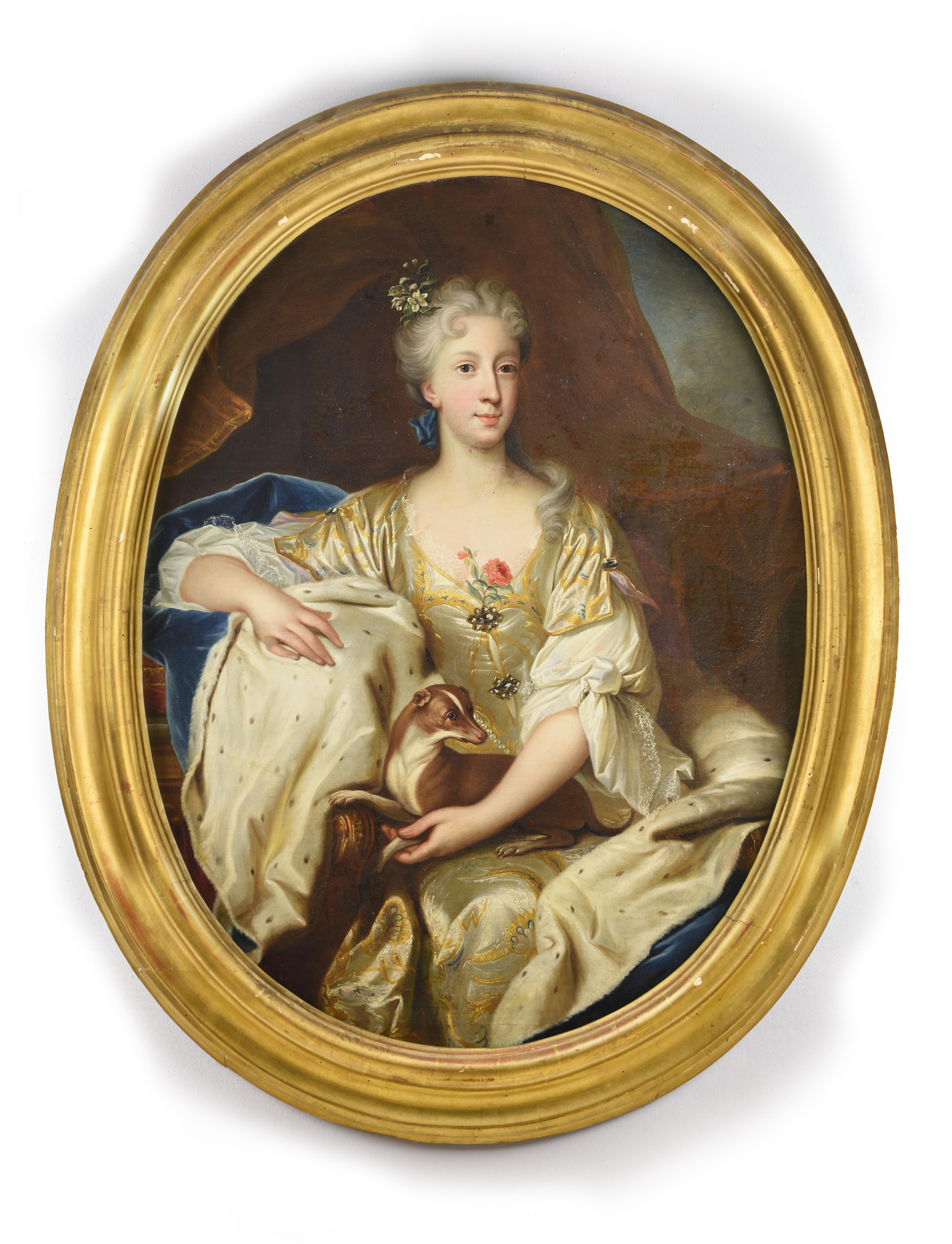 Wichtige französische Porträts des Rokoko des 18. Jahrhunderts (Braun), Figurative Painting, von Hyacinthe Rigaud