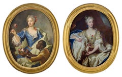 Importantes retratos franceses rococó del siglo XVIII