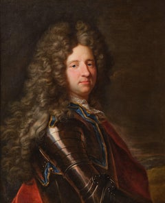 Portrait d'un prince français, atelier d'Hyacinthe Rigaud, vers 1710, Paris, XVIIIe siècle.
