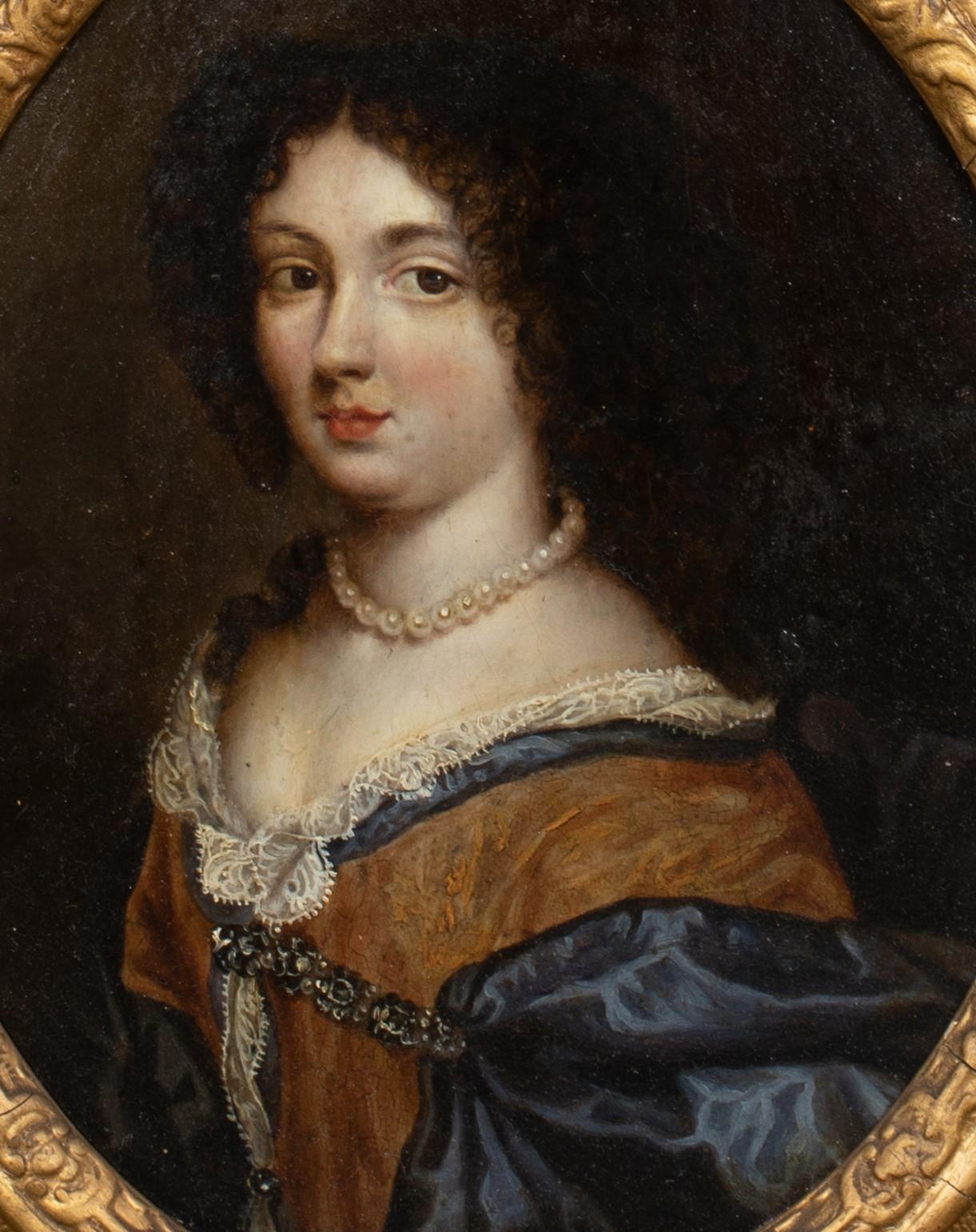Portrait Of A Lady / Countess, 17th Century - Painting by Hyacinthe Rigaud