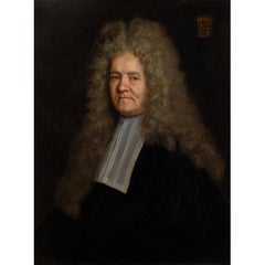 Portrait d'un membre de la famille Greder, peinture à l'huile de la fin du XVIIe siècle