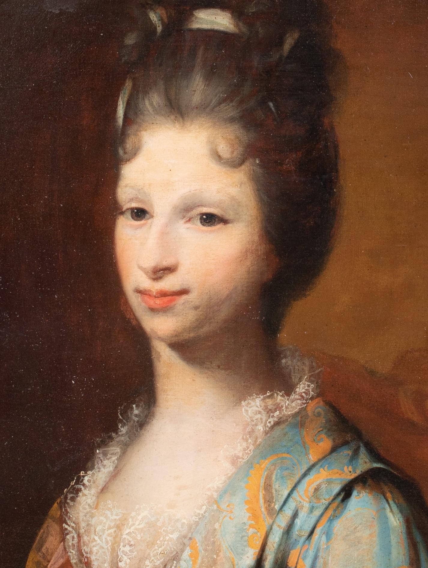 Portrait Of Madame De Cotte, circa 1710

circle of Hyacinthe RIGAUD (1659-1743) - one of a pair

Large circa 1710 French portrait of Madame De Cotte, oil on canvas. Excellent quality and condition oval portrait of the young lady with her hair up