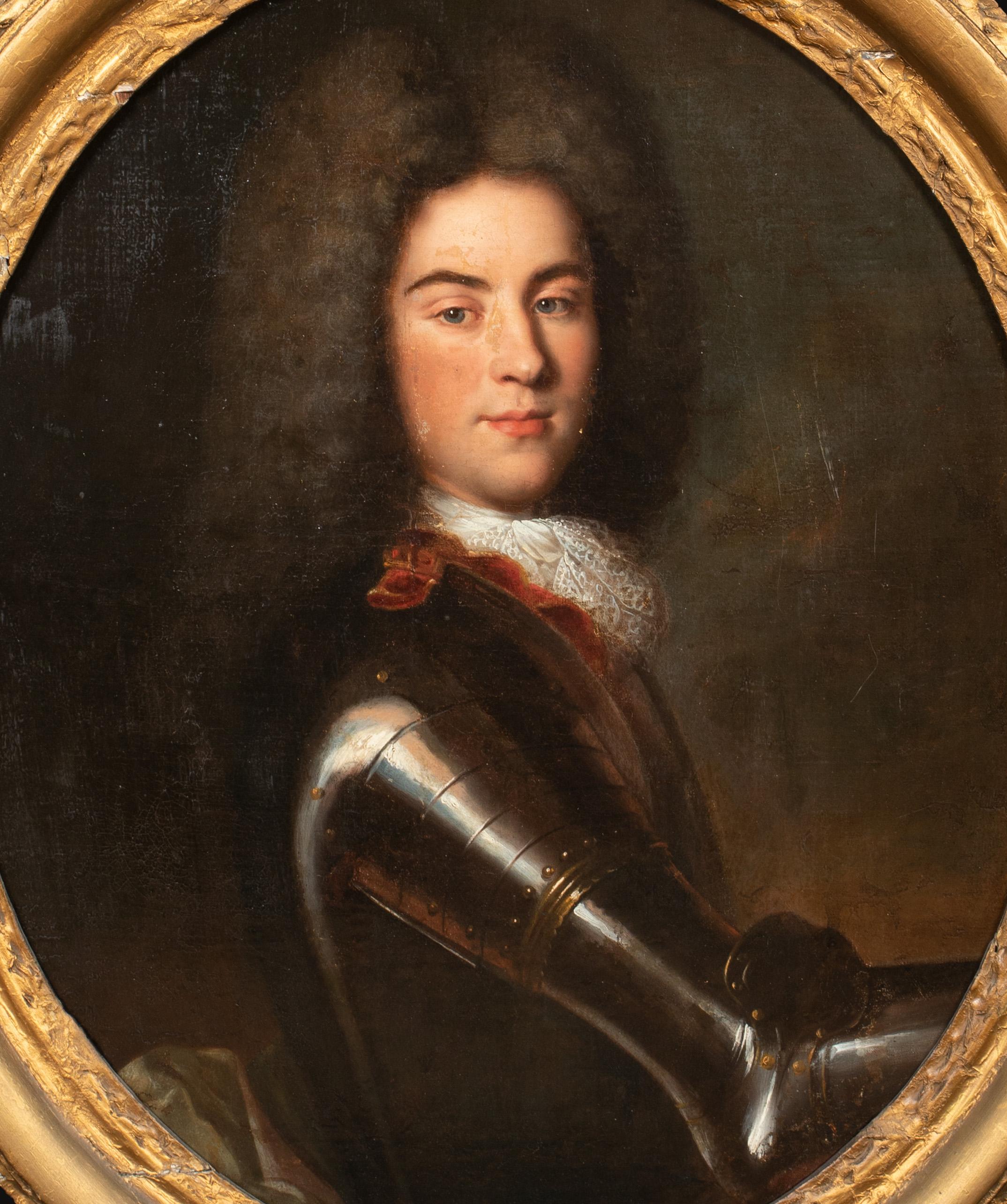 Portrait de Marie Adlade de Savoie (1685-1712) Duchesse de Bourgogne 17ème siècle - Noir Portrait Painting par Hyacinthe Rigaud