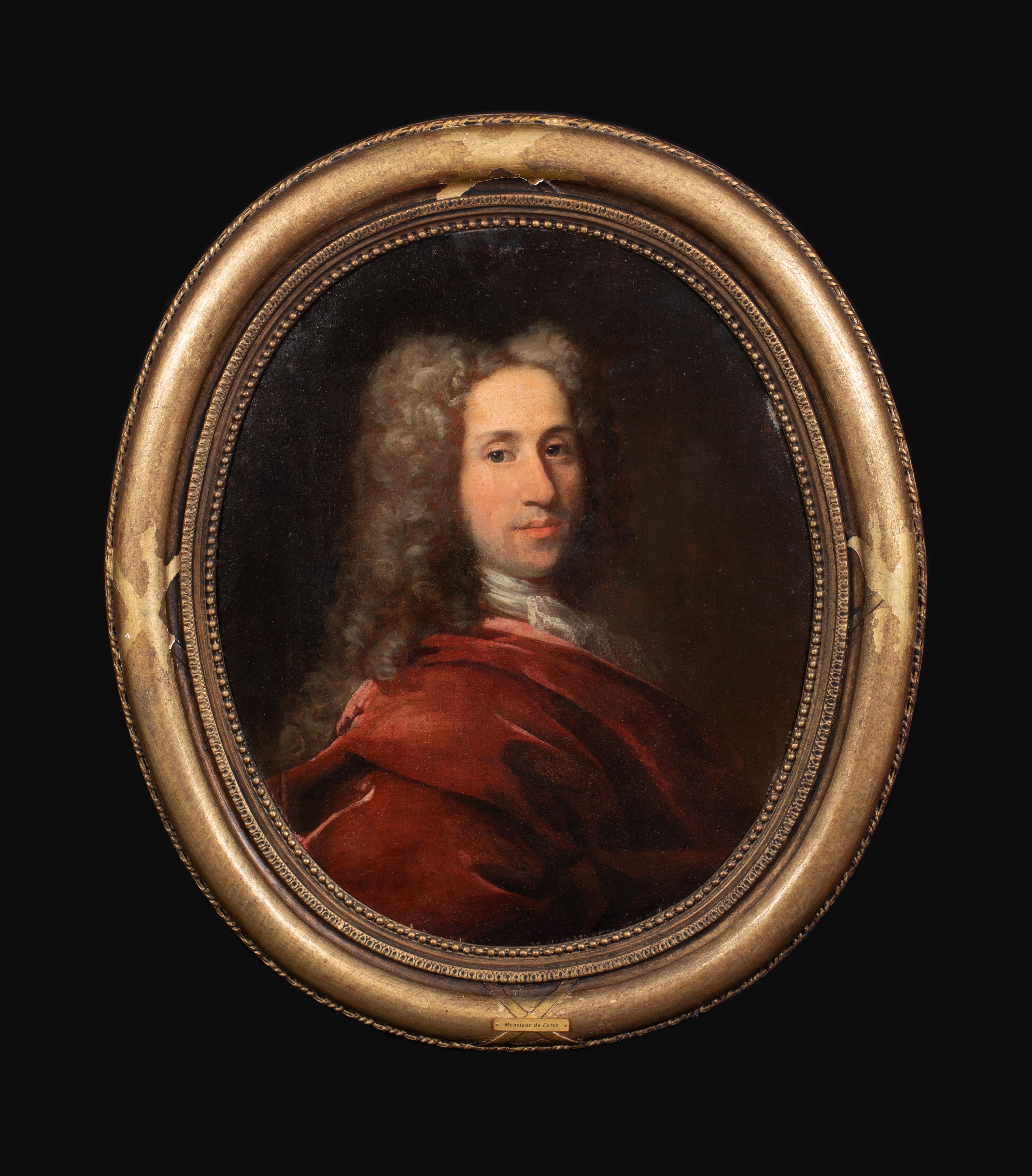 Portrait Of Monsieur De Cotte, circa 1710 - Painting by Hyacinthe Rigaud