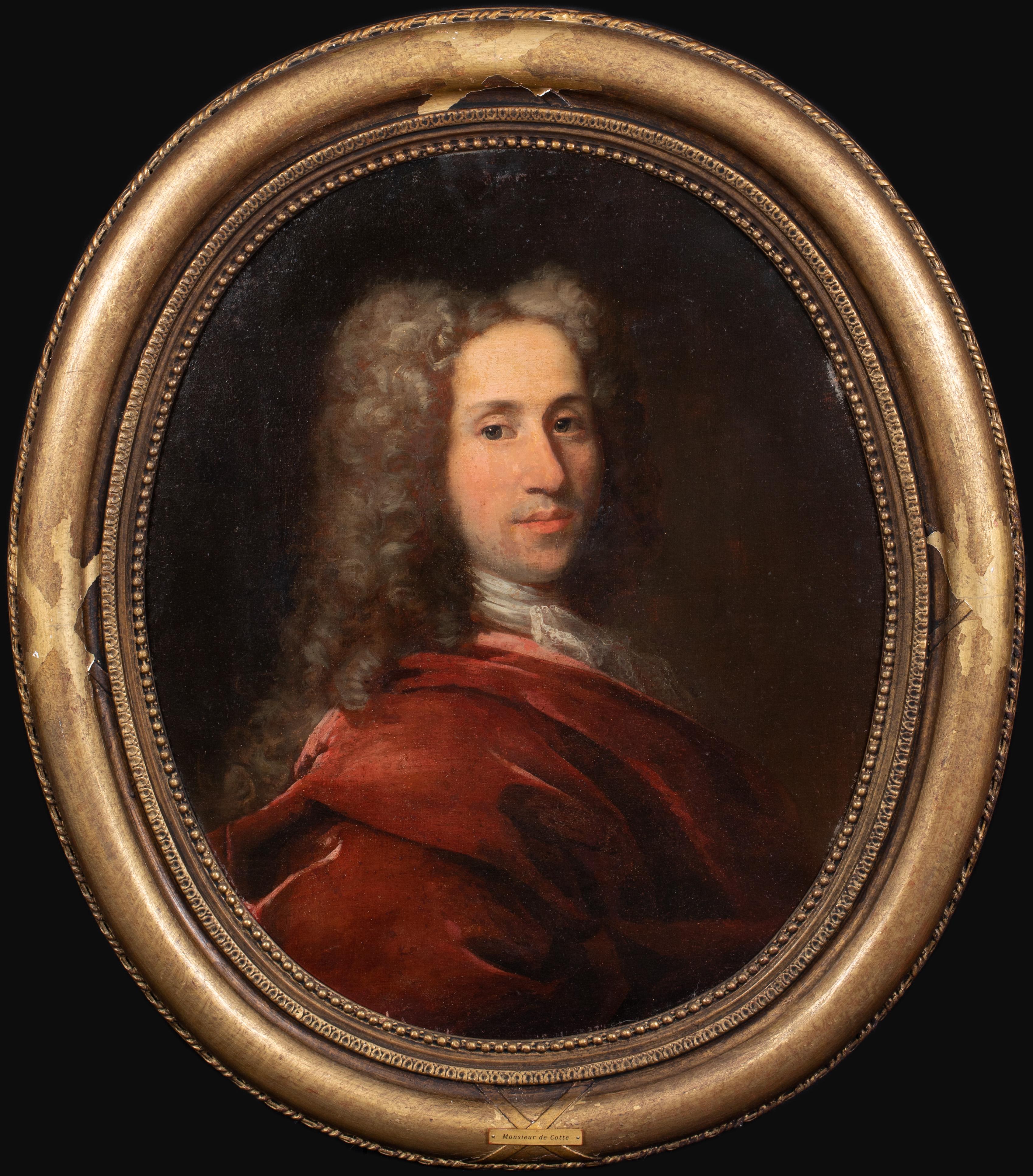 Hyacinthe Rigaud Portrait Painting - Portrait Of Monsieur De Cotte, circa 1710