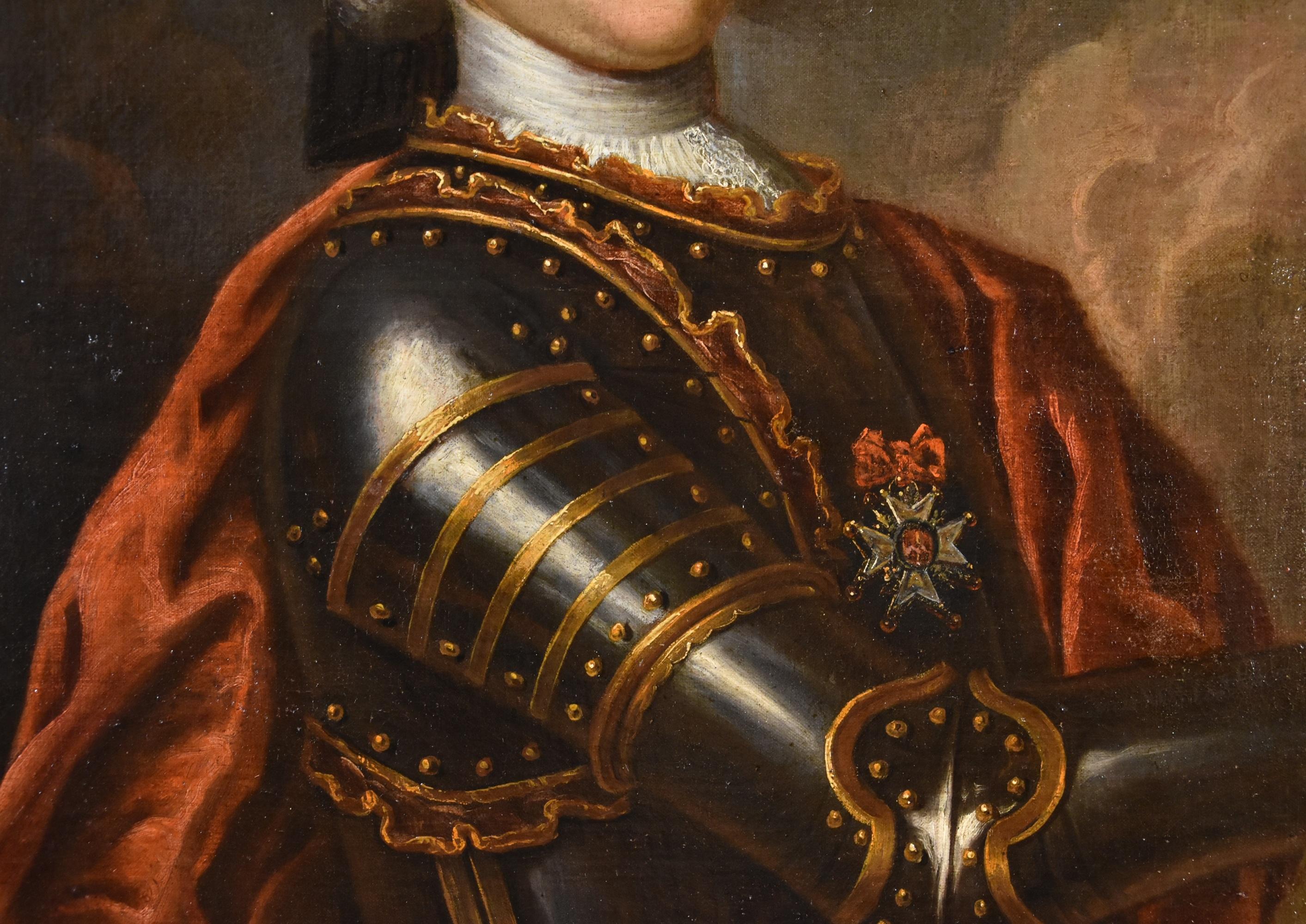 Gentleman Portrait Ritter Rigaud 18. Jahrhundert Gemälde Öl auf Leinwand Alter Meister im Angebot 6