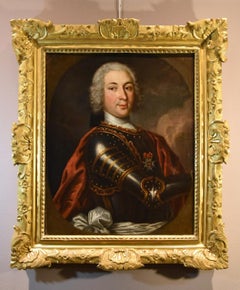 Gentleman Portrait Knight Rigaud 18th Century Paint Oil on canvas Old master
