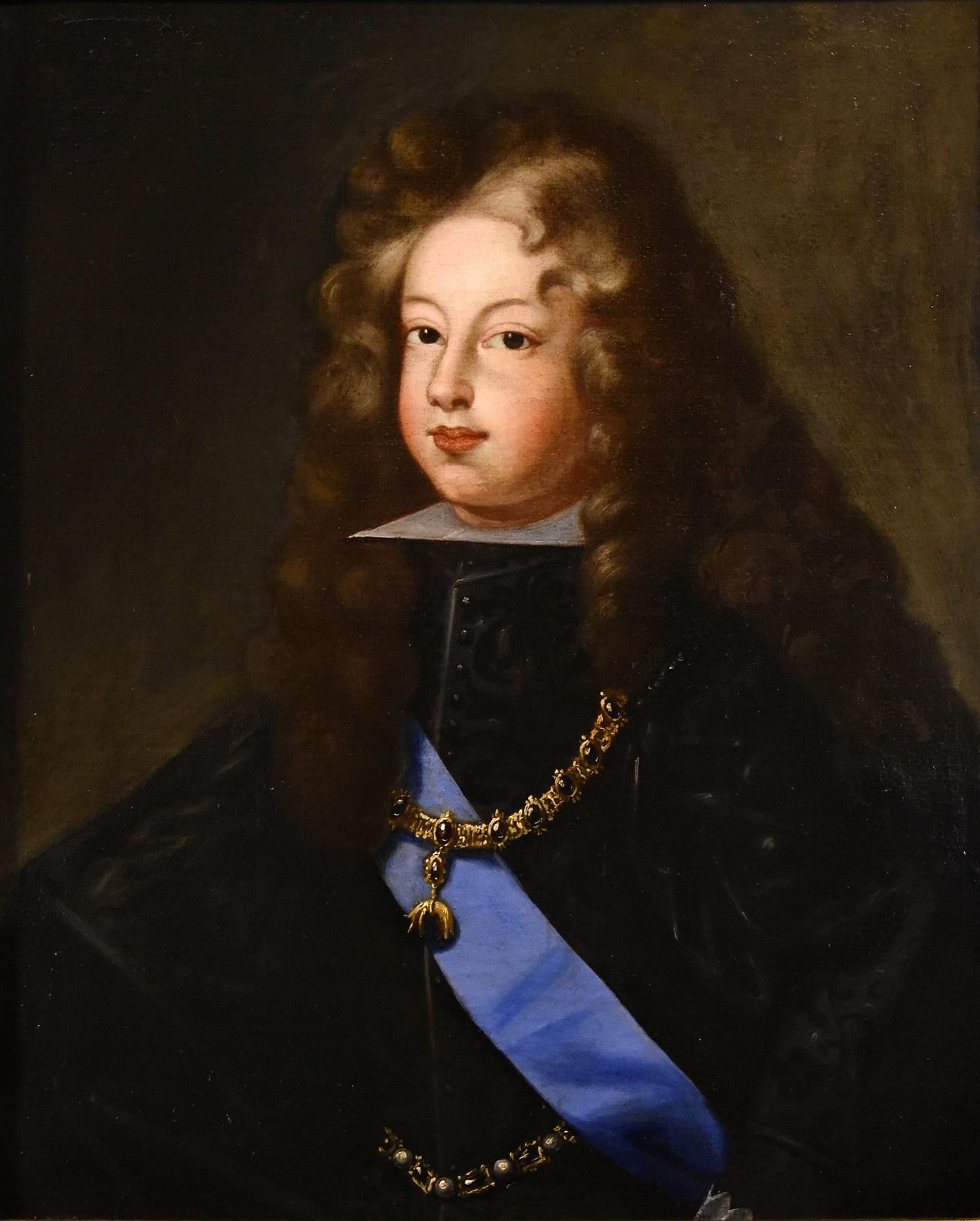 Portrait Philip V King Rigaud Paint Oil on canvas 17/18th Century Old master Art - Painting by Hyacinthe Rigaud (Perpignan 1659 - Paris 1743) Circle