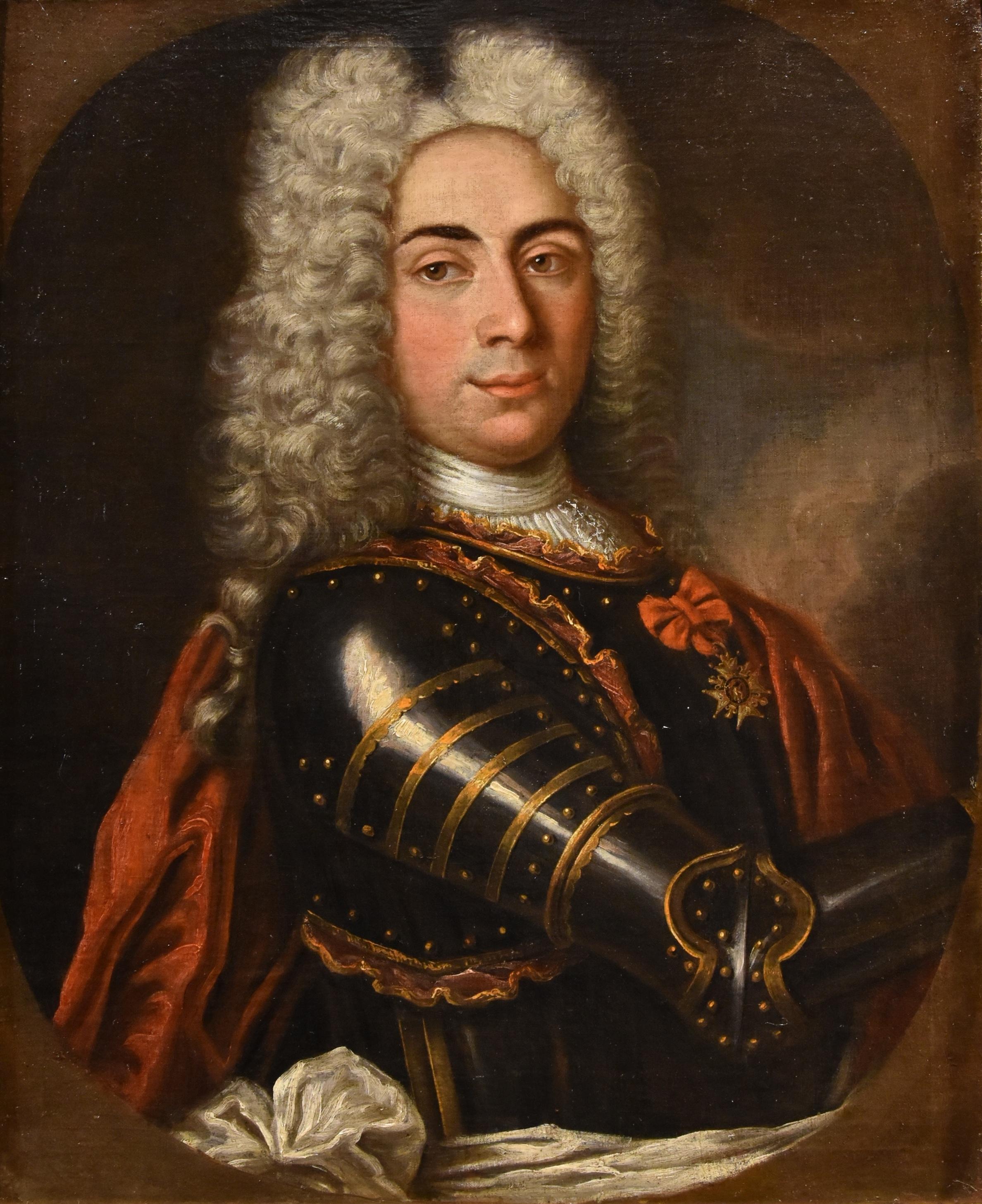 Portrait Gentleman Rigaud 18th Century Paint Oil on canvas Old master French Art - Painting by Hyacinthe RIGAUD (Perpignan 1659 - Paris 1743)