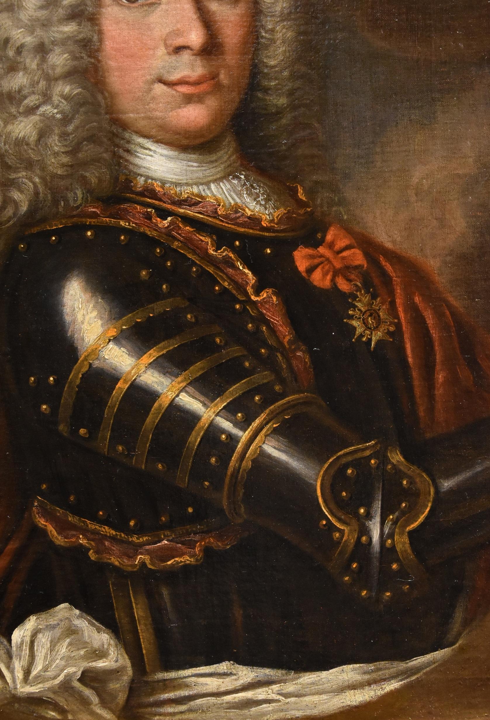 Portrait Gentleman Rigaud 18th Century Paint Oil on canvas Old master French Art For Sale 3