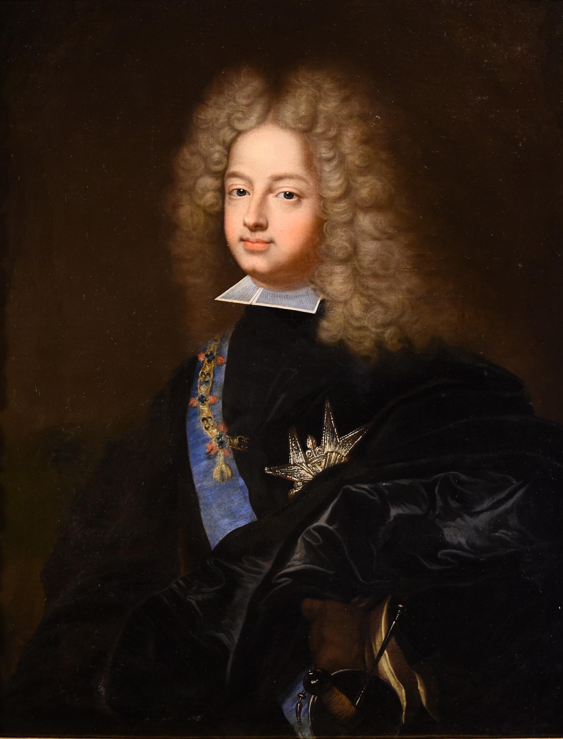 Portrait Philip Spain Rigaud Paint Oil on canvas 17/18th Century France King Art For Sale at 1stDibs