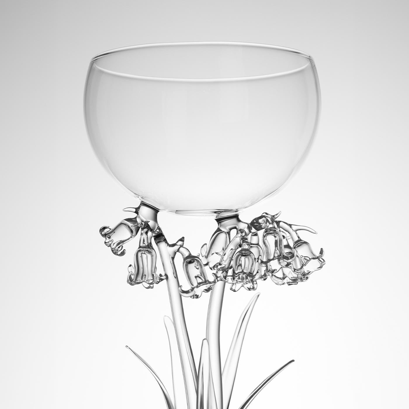 Hyacinthoides Non-Scripta Cocktail Glass For Sale 6