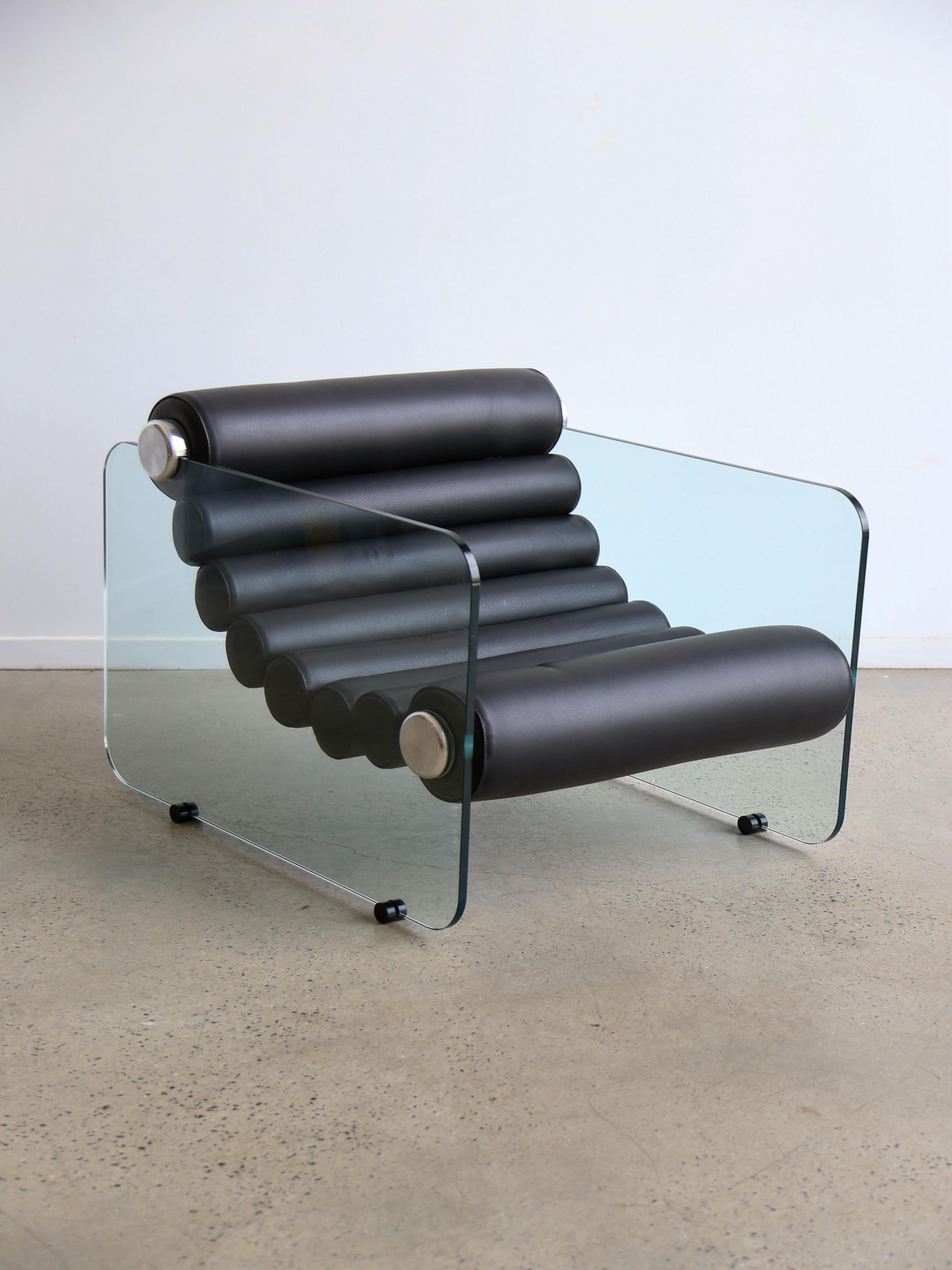 Hyaline Armchair by Fabio Lenci for Standing Italy 1970s 4