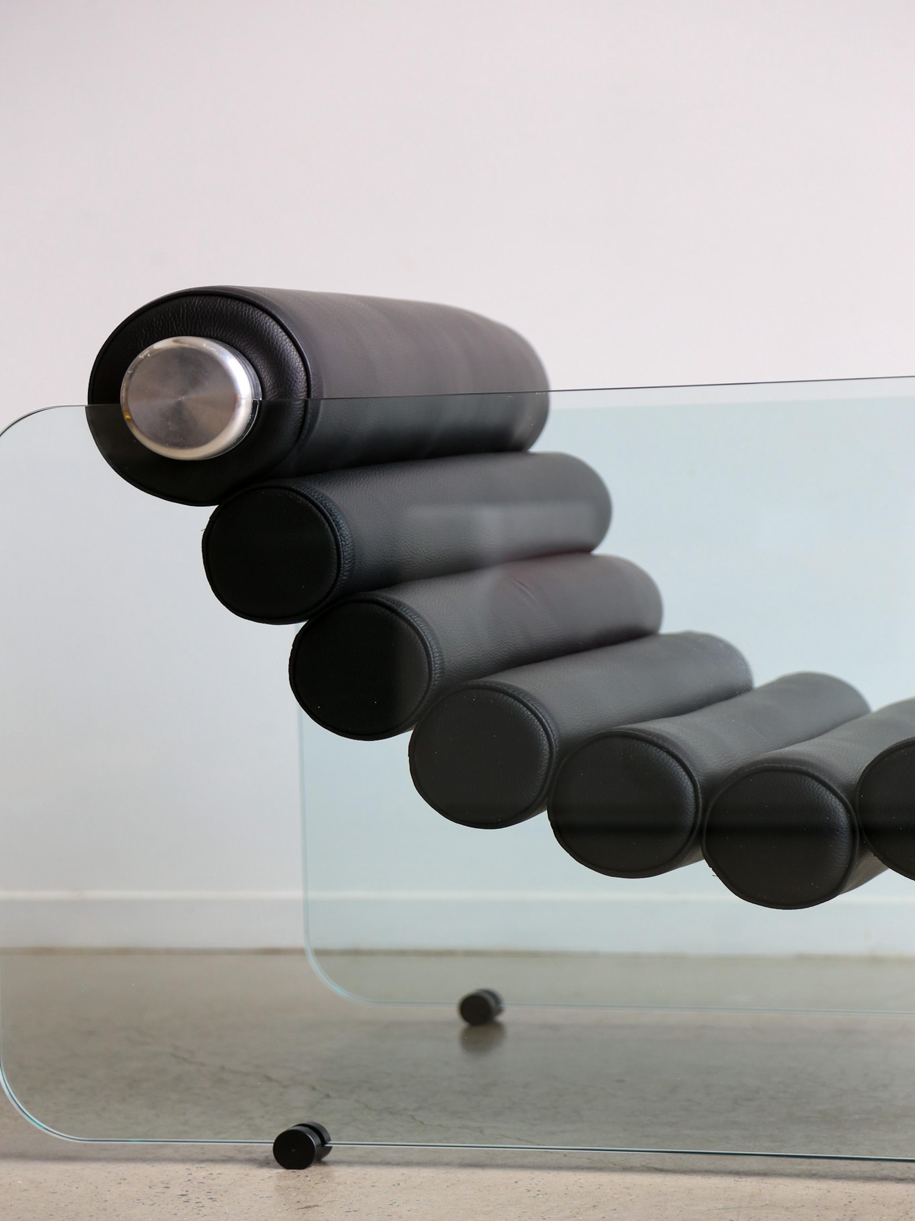 Late 20th Century Hyaline Armchair by Fabio Lenci for Standing Italy 1970s