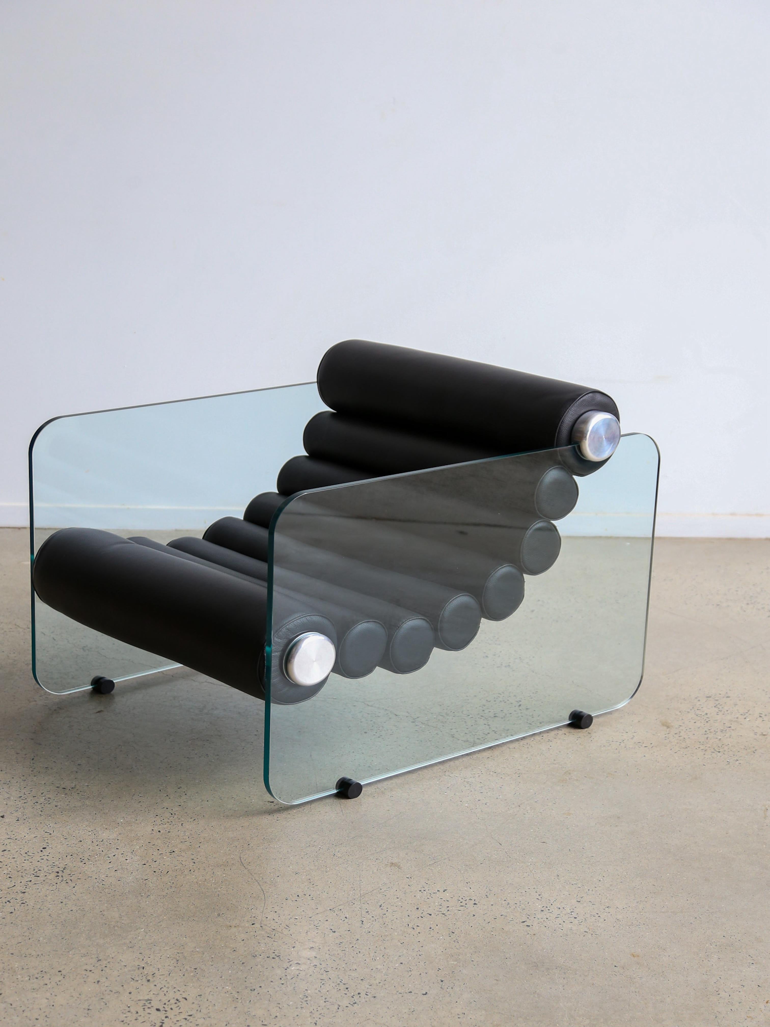 Hyaline Armchair by Fabio Lenci for Standing Italy 1970s 2
