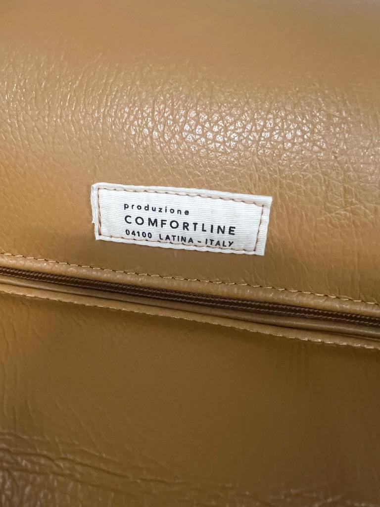 Hyaline-Sofa aus Leder und Glas von Fabio Lenci für Comfortline Italien 1960er Jahre im Angebot 5