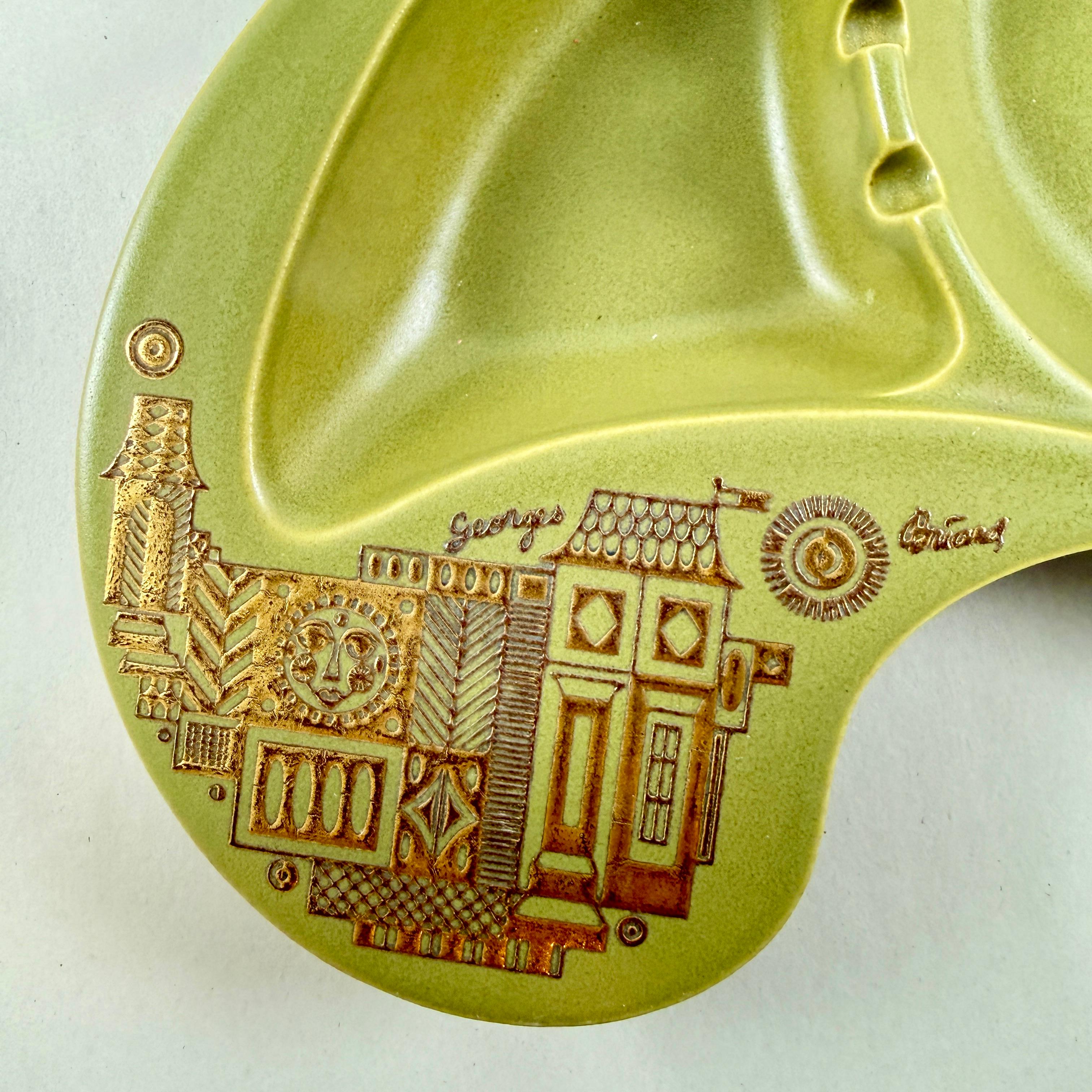 Poteries Cendrier Briard en porcelaine Greene & Greene Greene, 1960s en vente