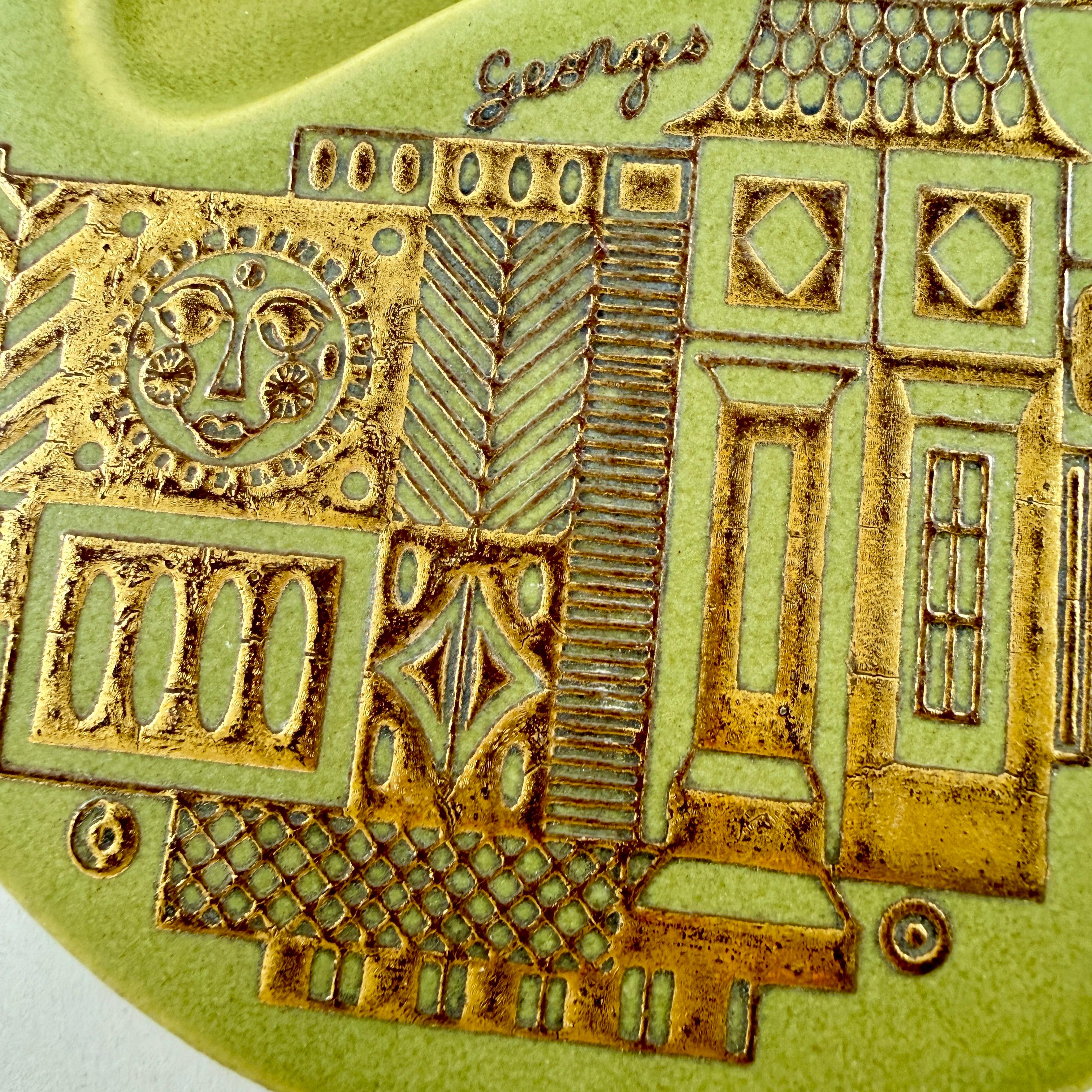 Cendrier Briard en porcelaine Greene & Greene Greene, 1960s en vente 1