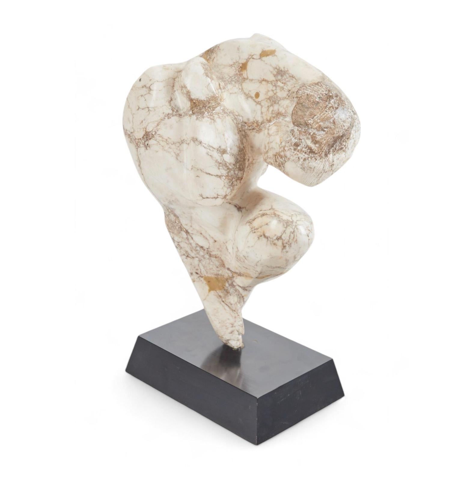 Abstrakte Marmorskulptur von Hyam Myer im Angebot 1