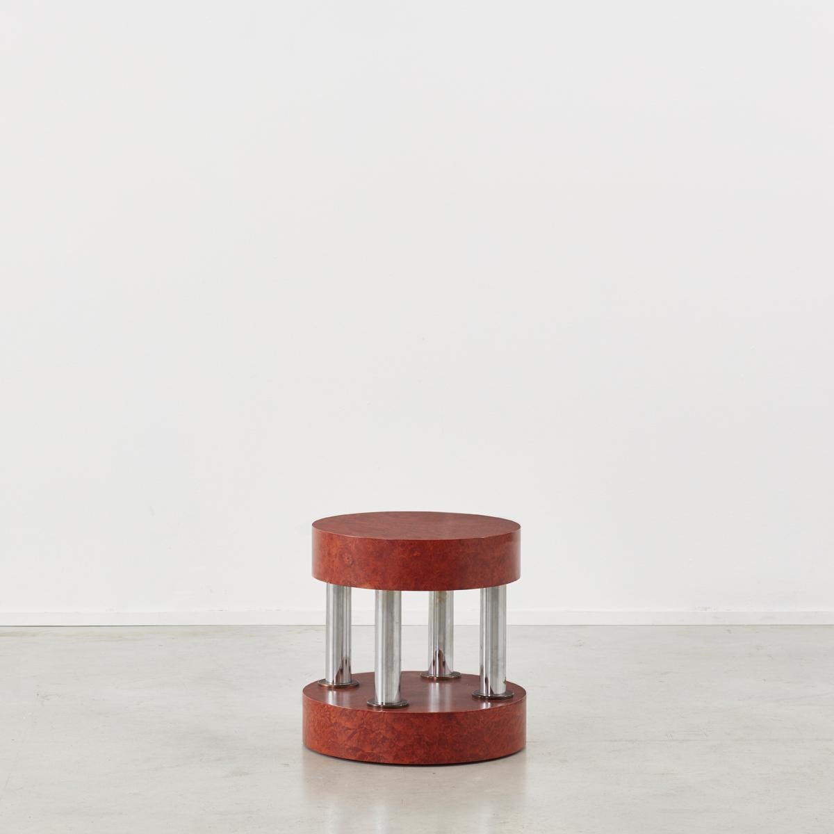 Ettore Sottsass (1917–2007) was an Italian architect and designer during the 20th century. His body of work includes furniture, jewellery, glass, lighting and objects, as well as many buildings and interiors. He is perhaps most celebrated as the