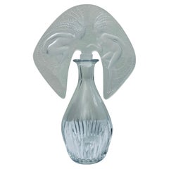 Hybrid Perfume Bottle with Lalique Crystal “Ondines” Stopper and Baccarat Bottle