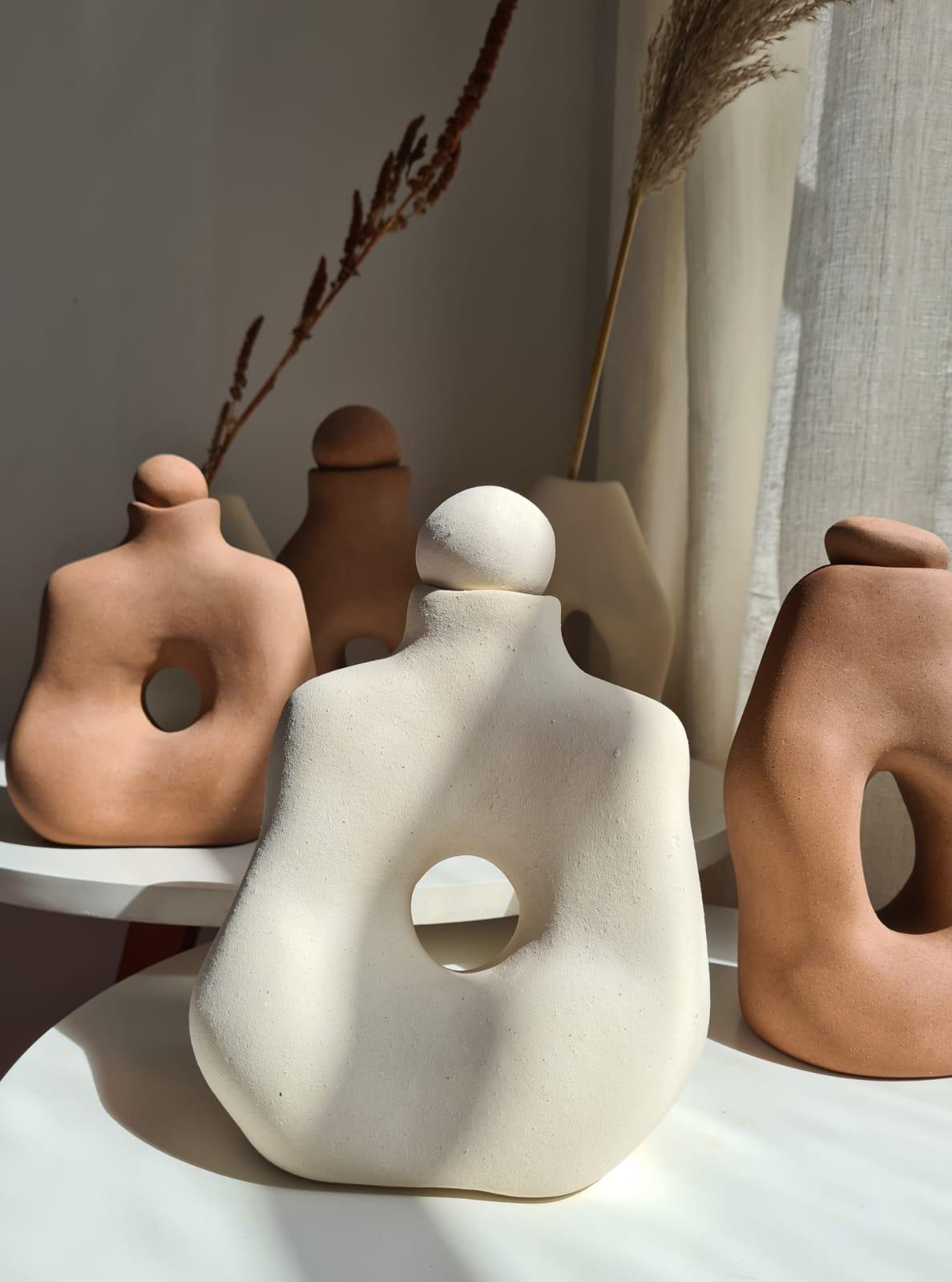 Brazilian Hybrids- sculptures/ vases filled with curves, organic shapes For Sale